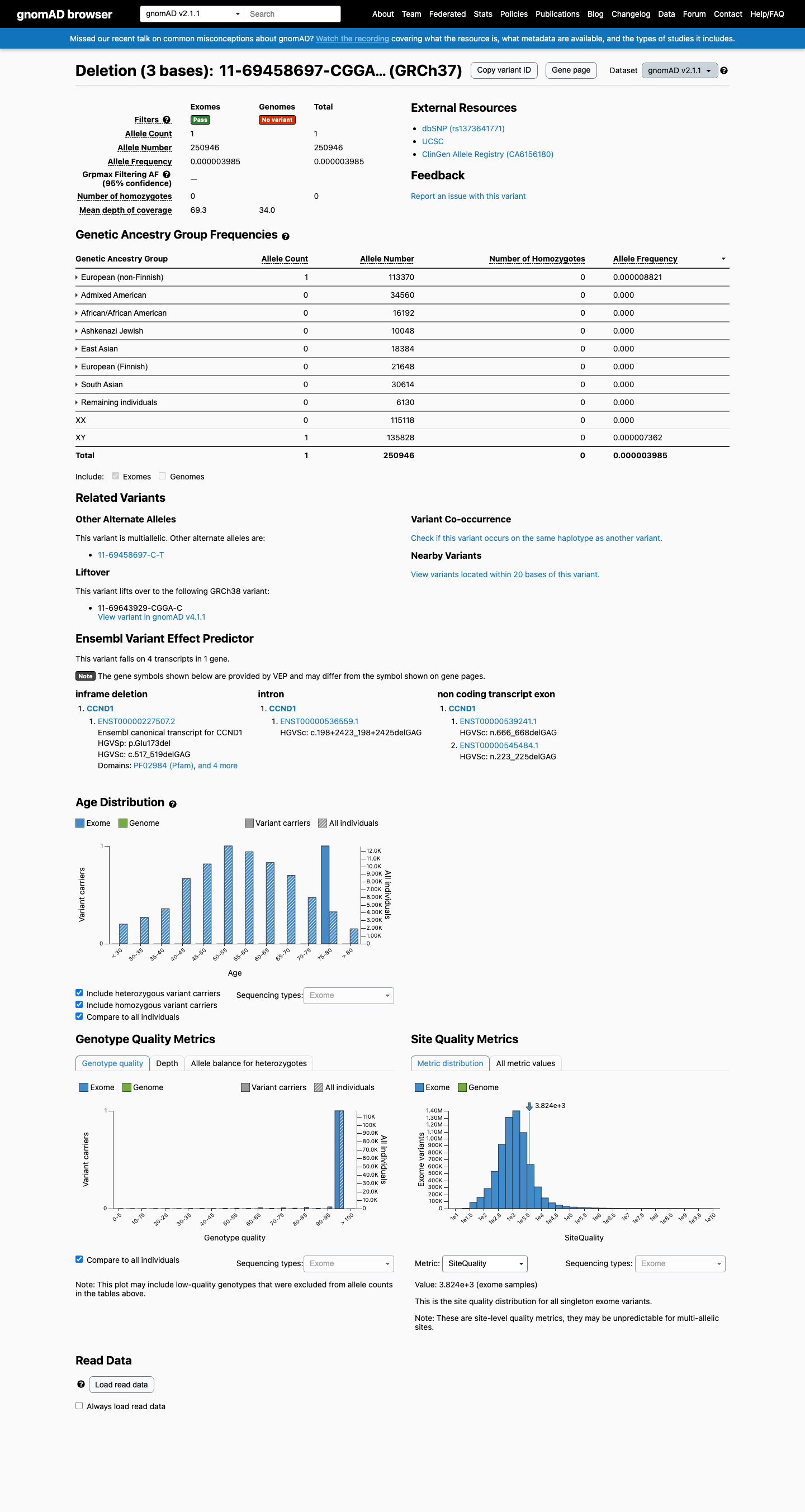 gnomAD v2.1 screenshot