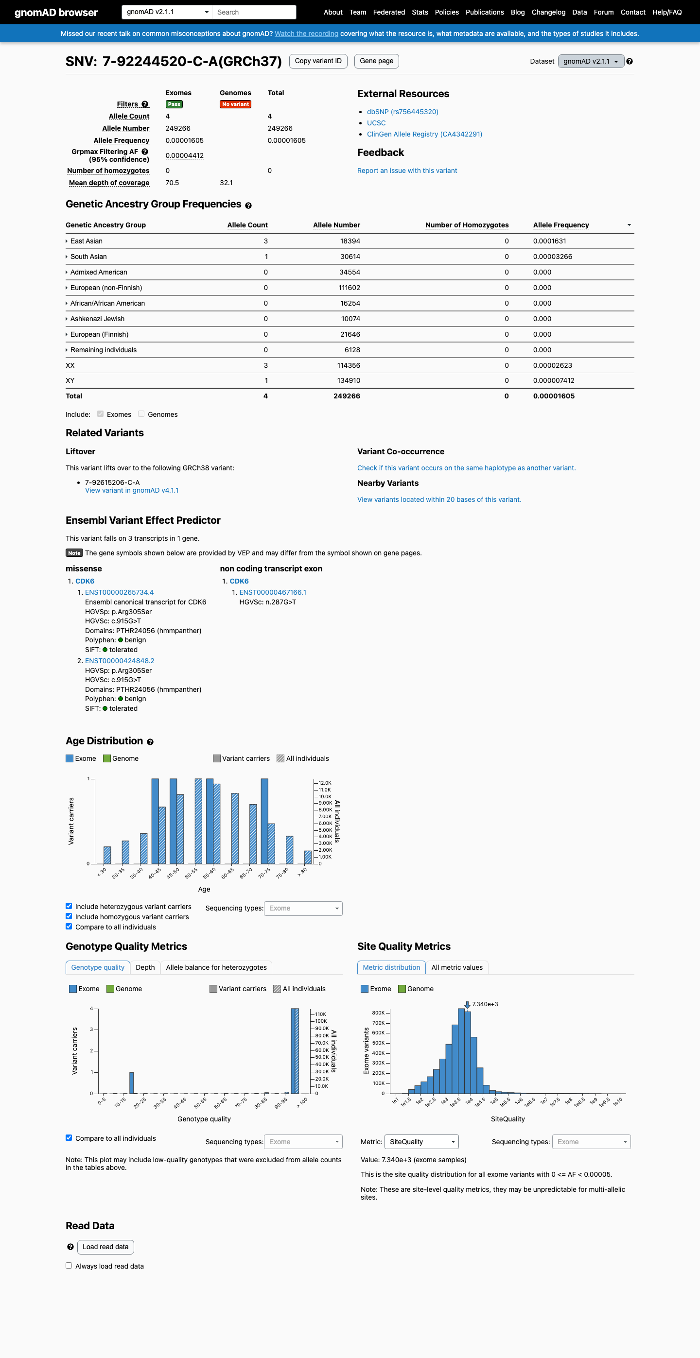 gnomAD v2.1 screenshot