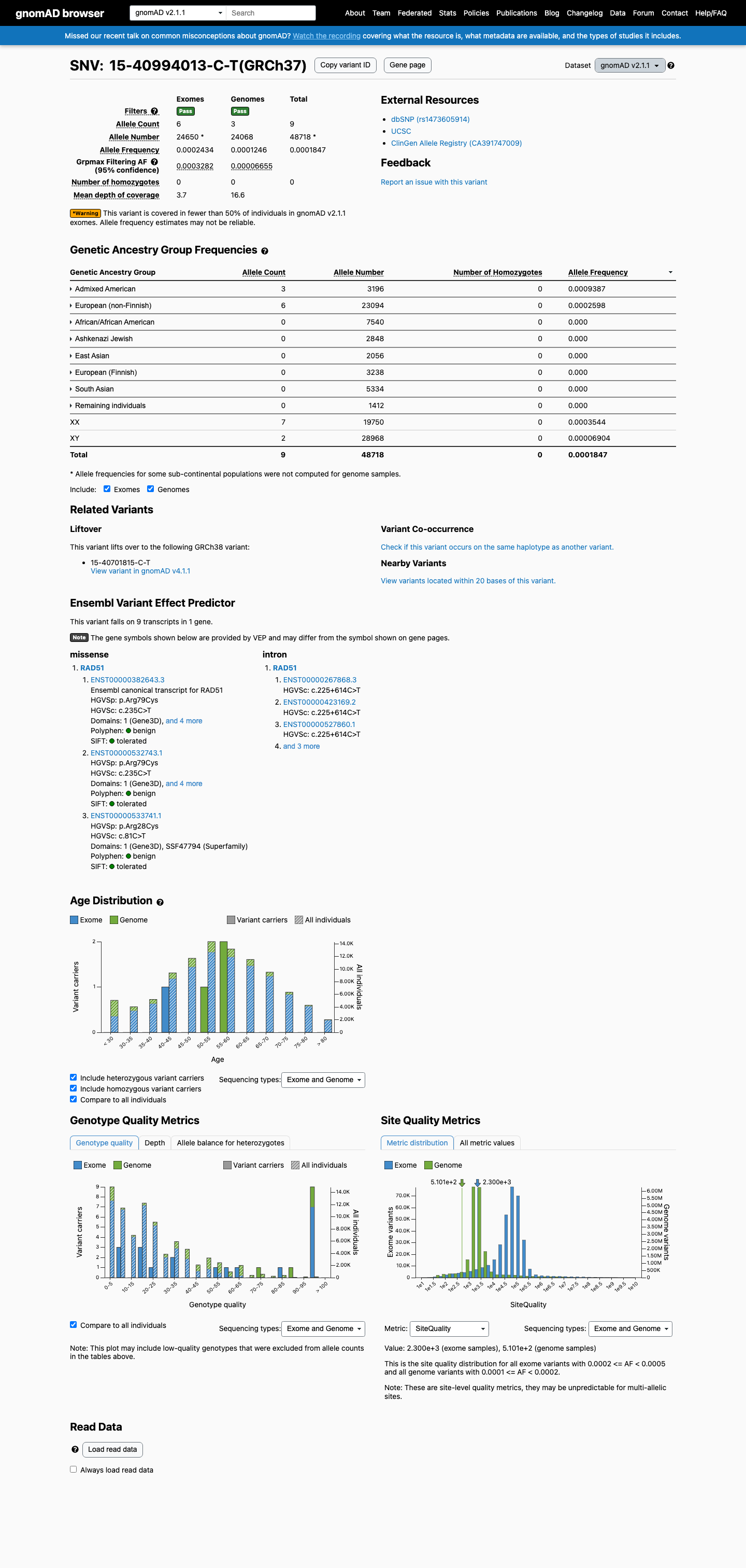 gnomAD v2.1 screenshot