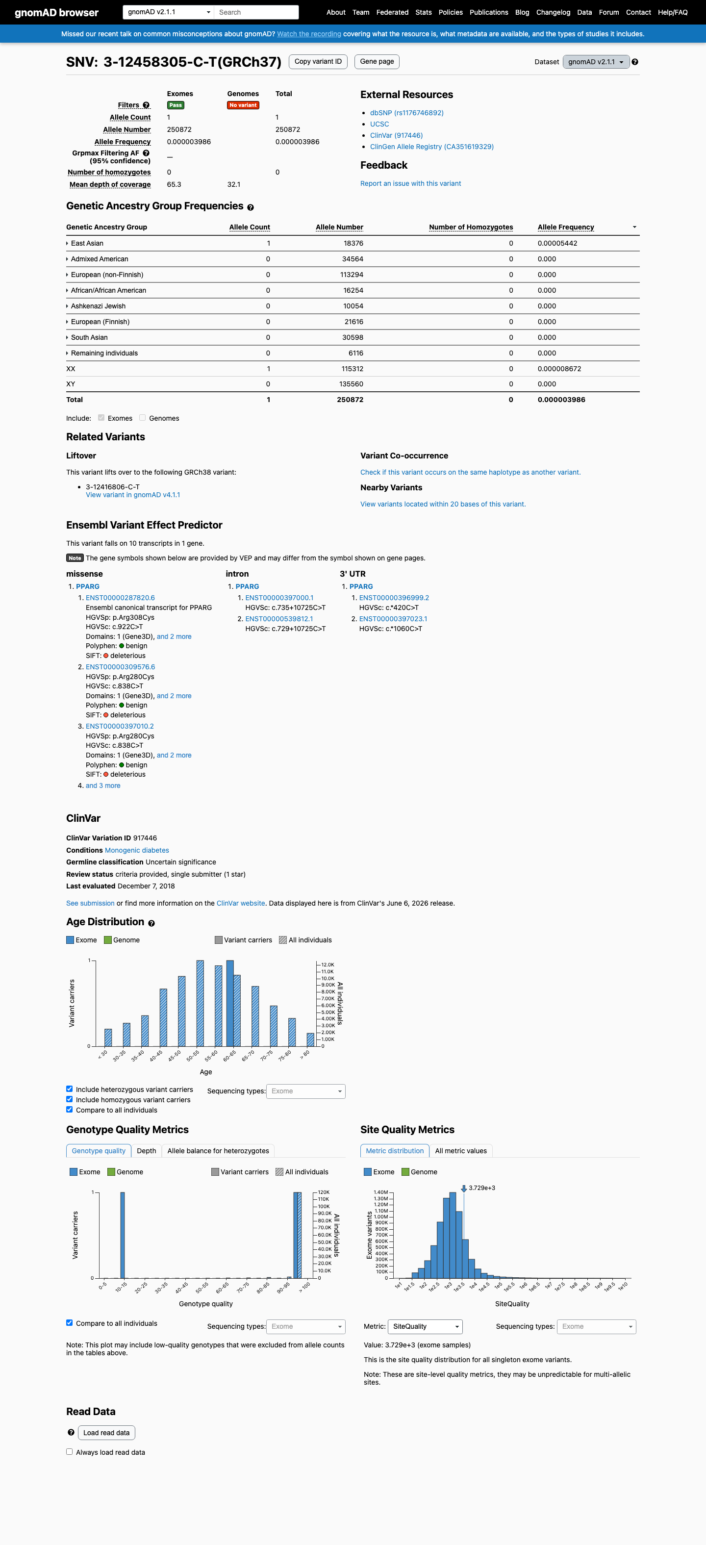 gnomAD v2.1 screenshot