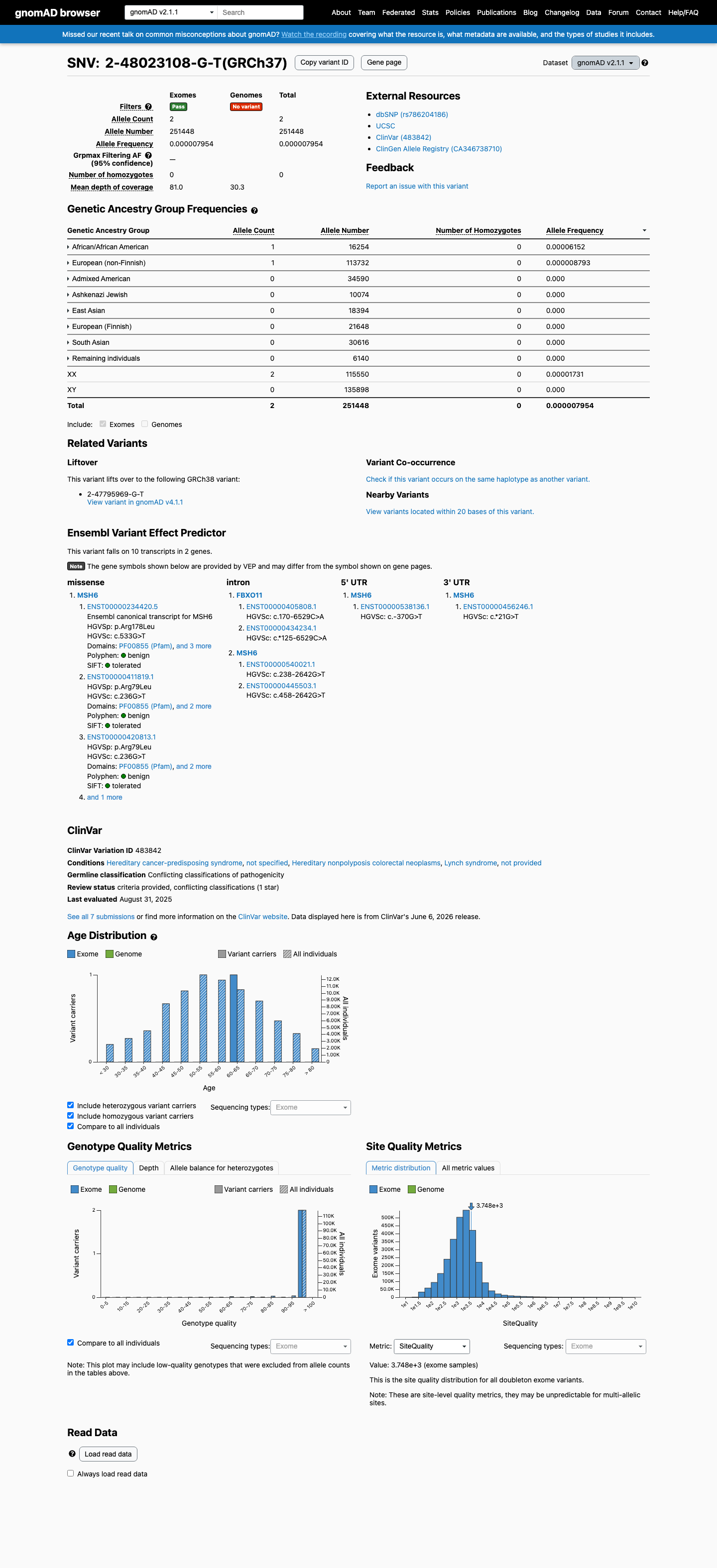 gnomAD v2.1 screenshot