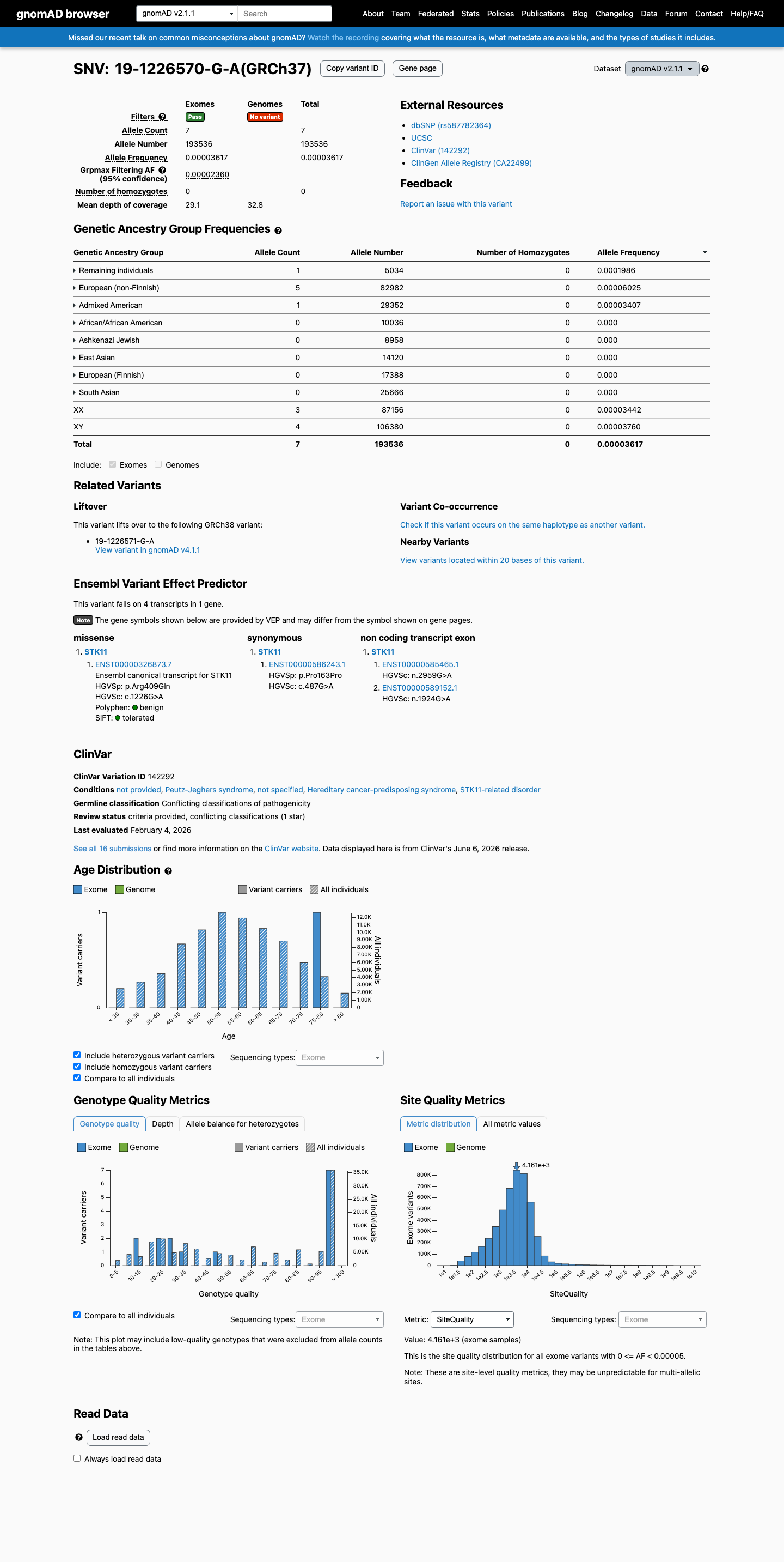 gnomAD v2.1 screenshot