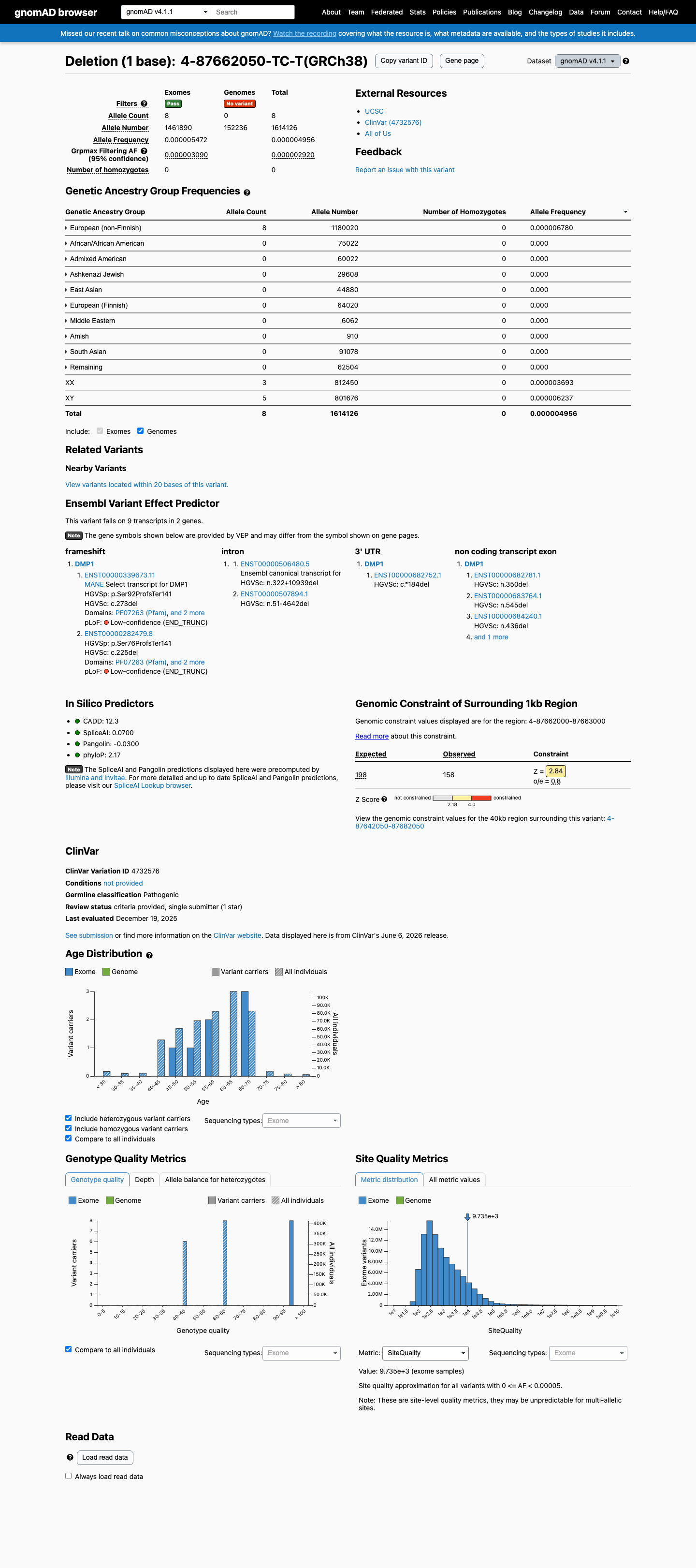 gnomAD v4.1 screenshot