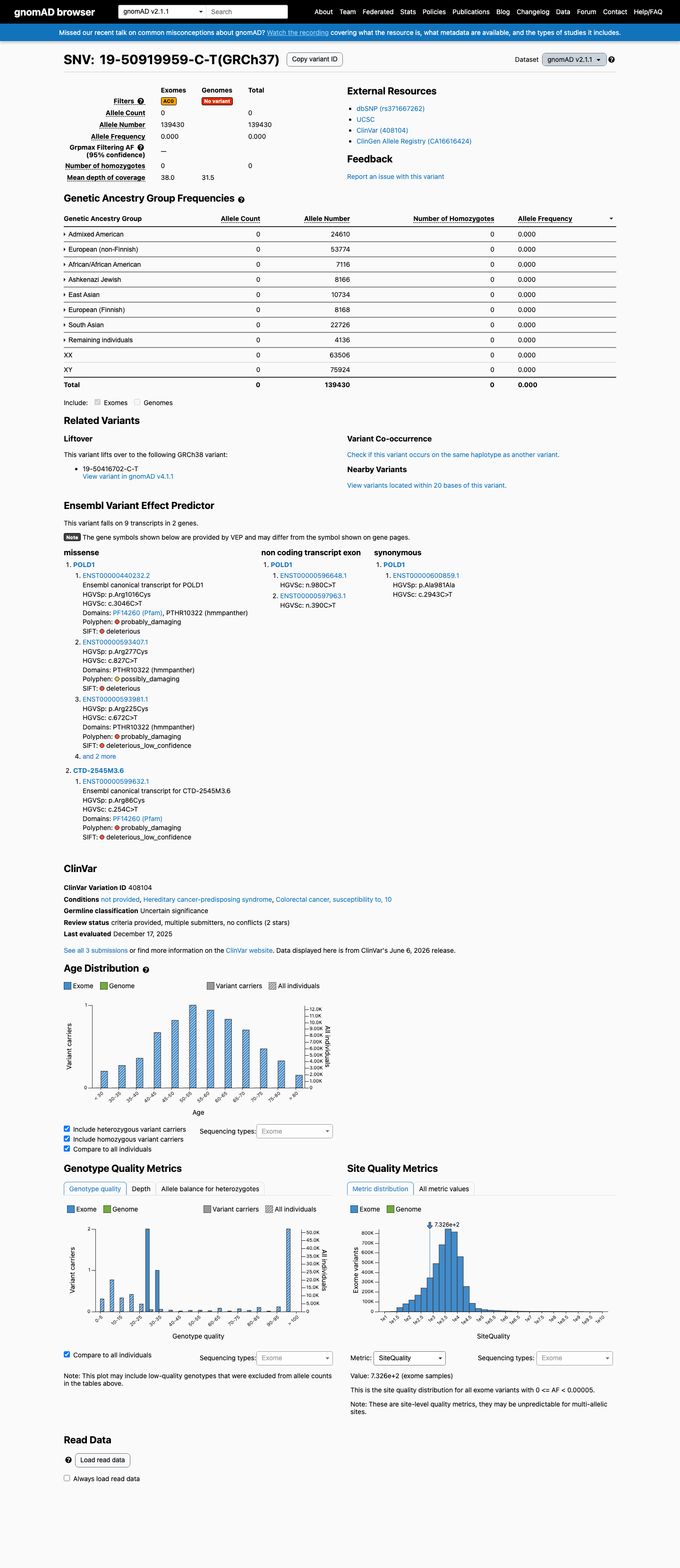 gnomAD v2.1 screenshot