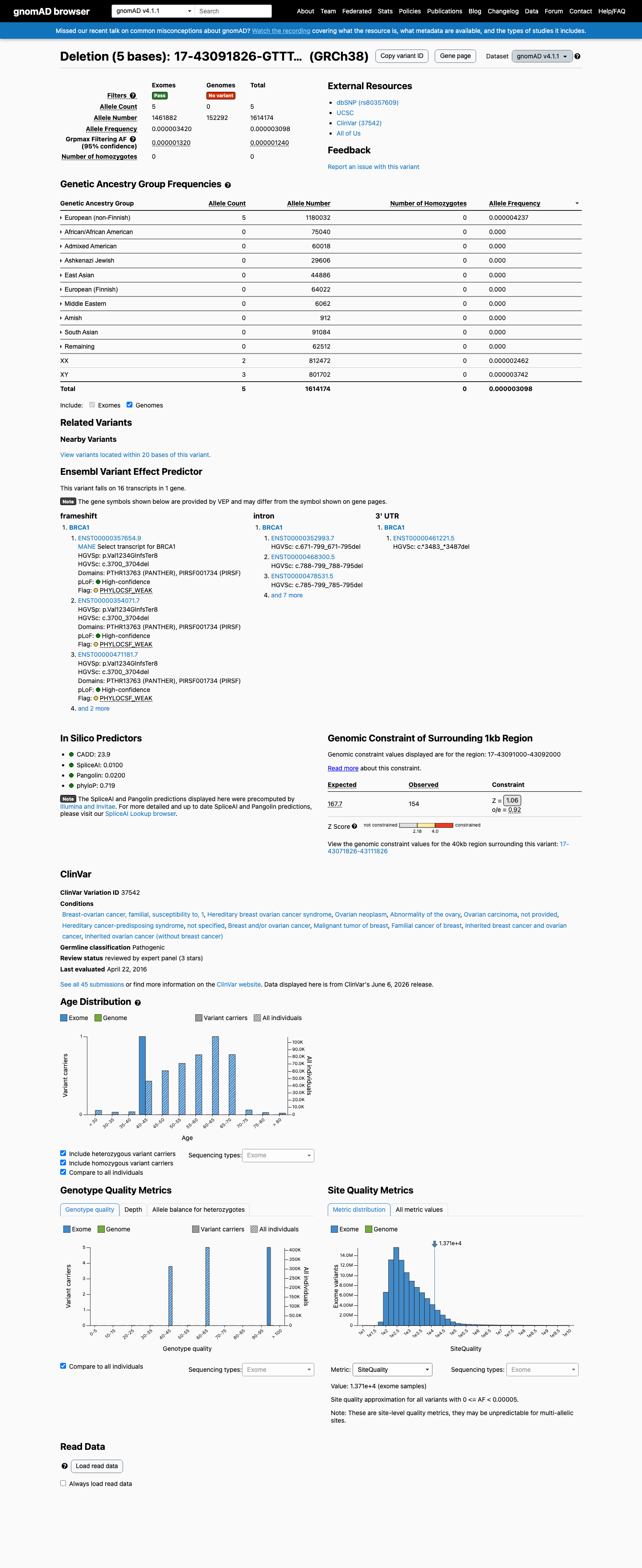 gnomAD v4.1 screenshot