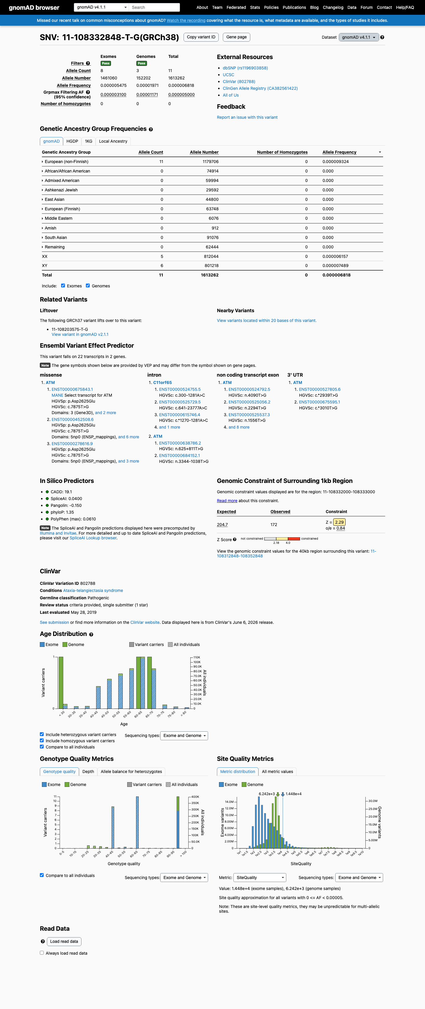 gnomAD v4.1 screenshot
