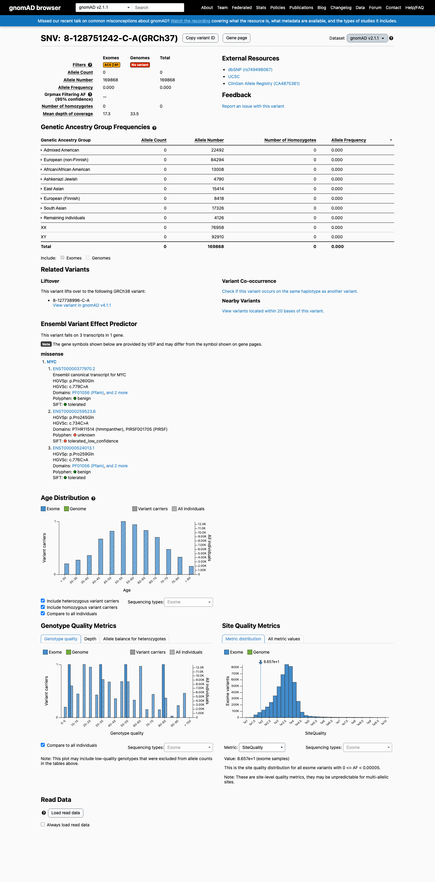 gnomAD v2.1 screenshot