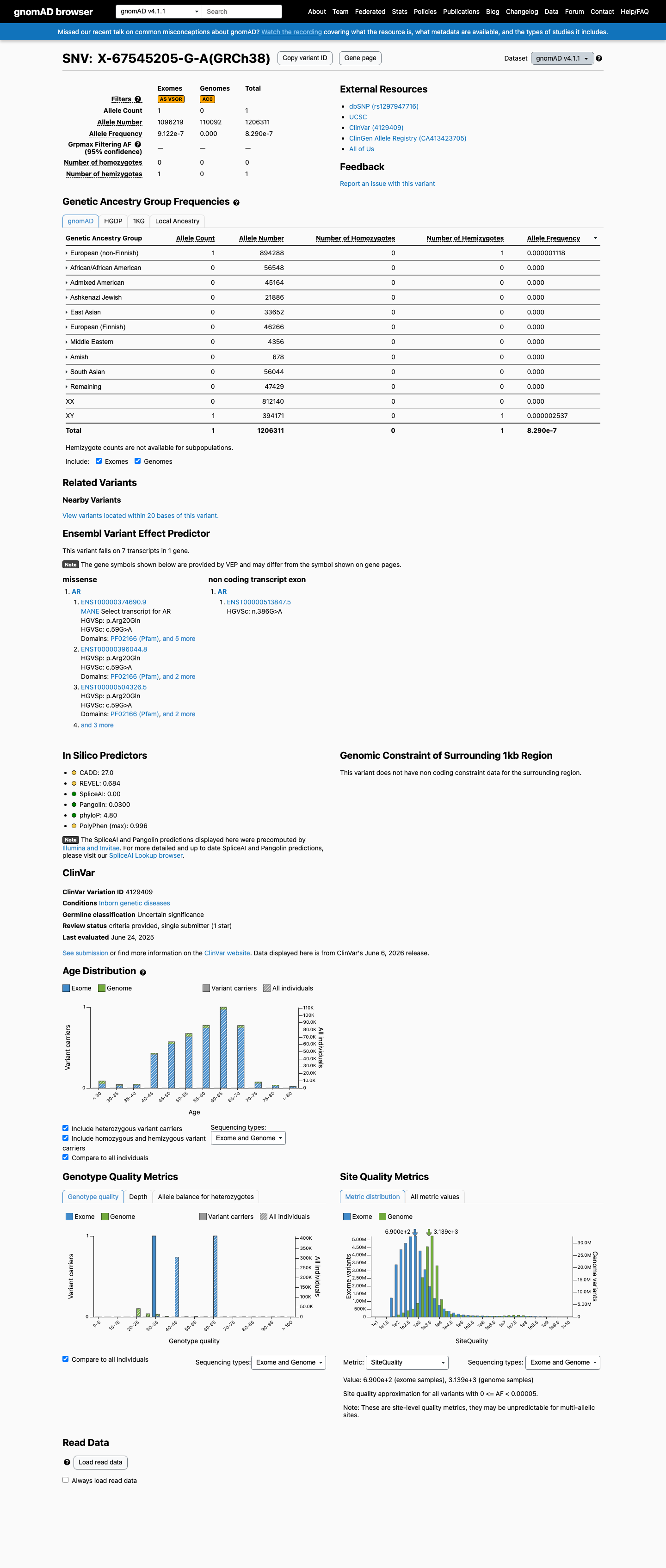 gnomAD v4.1 screenshot