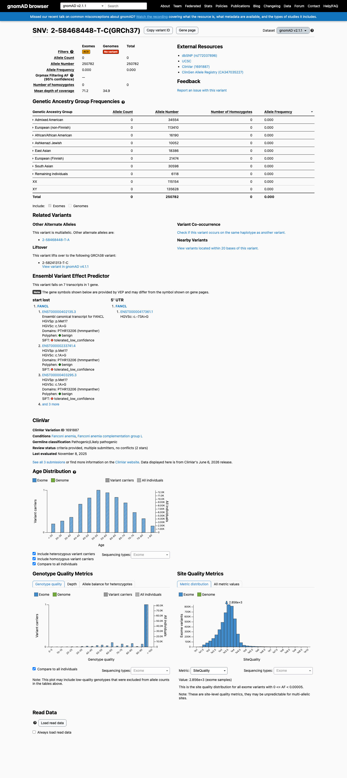 gnomAD v2.1 screenshot
