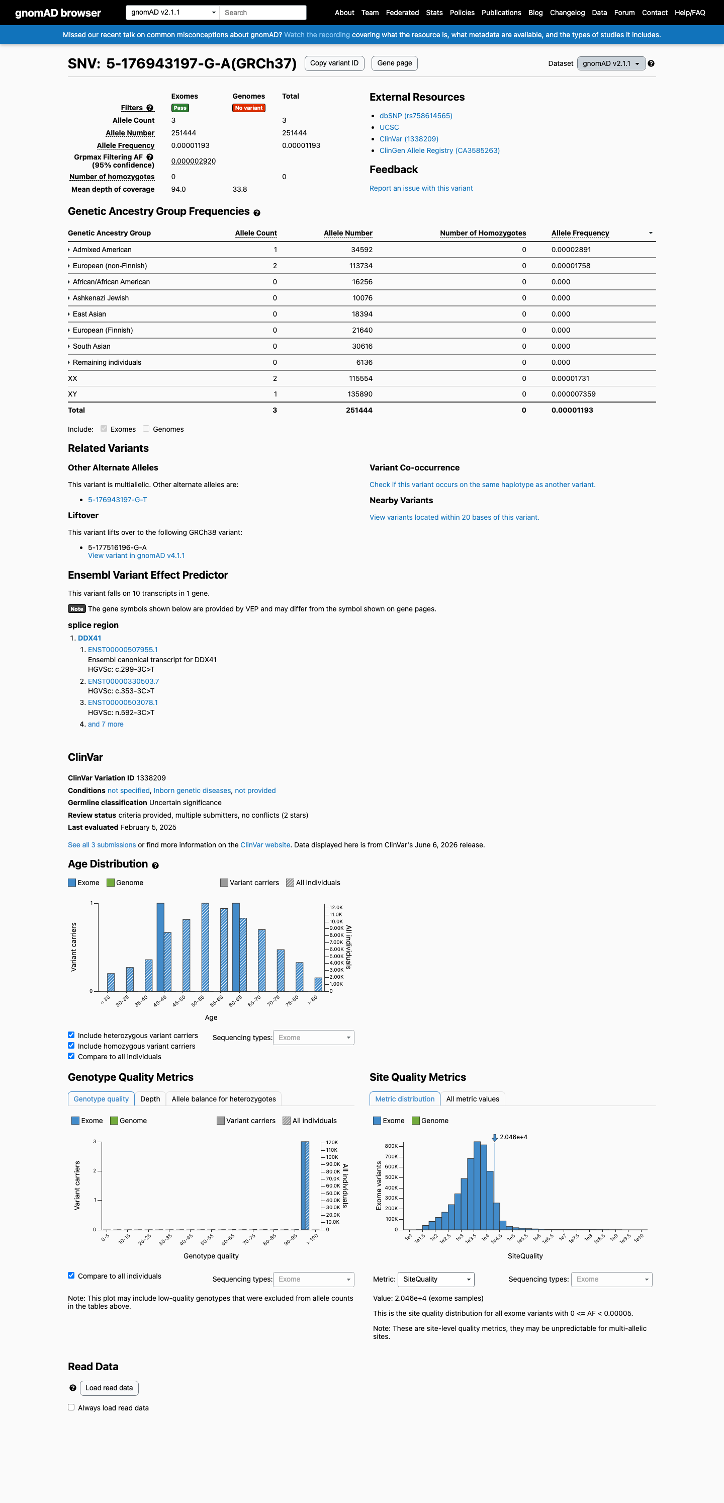 gnomAD v2.1 screenshot