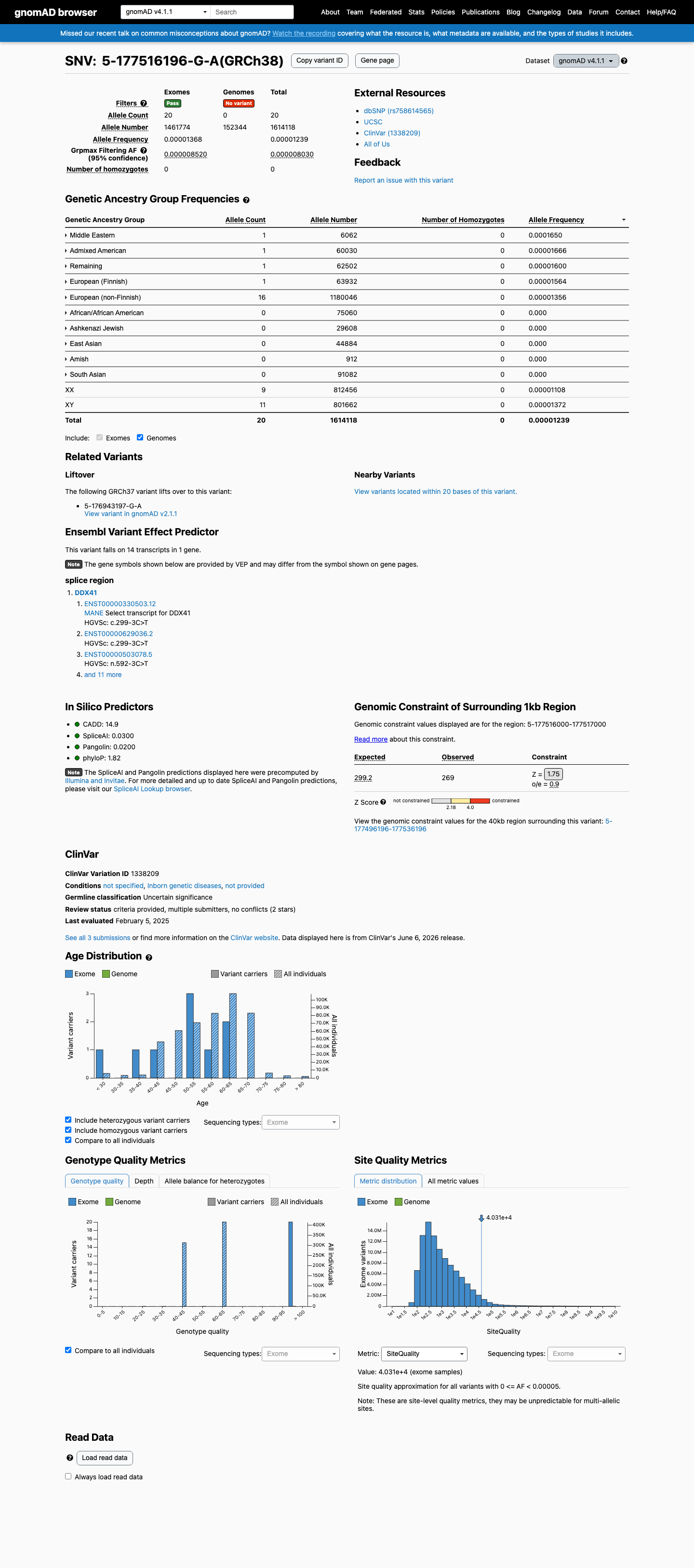 gnomAD v4.1 screenshot