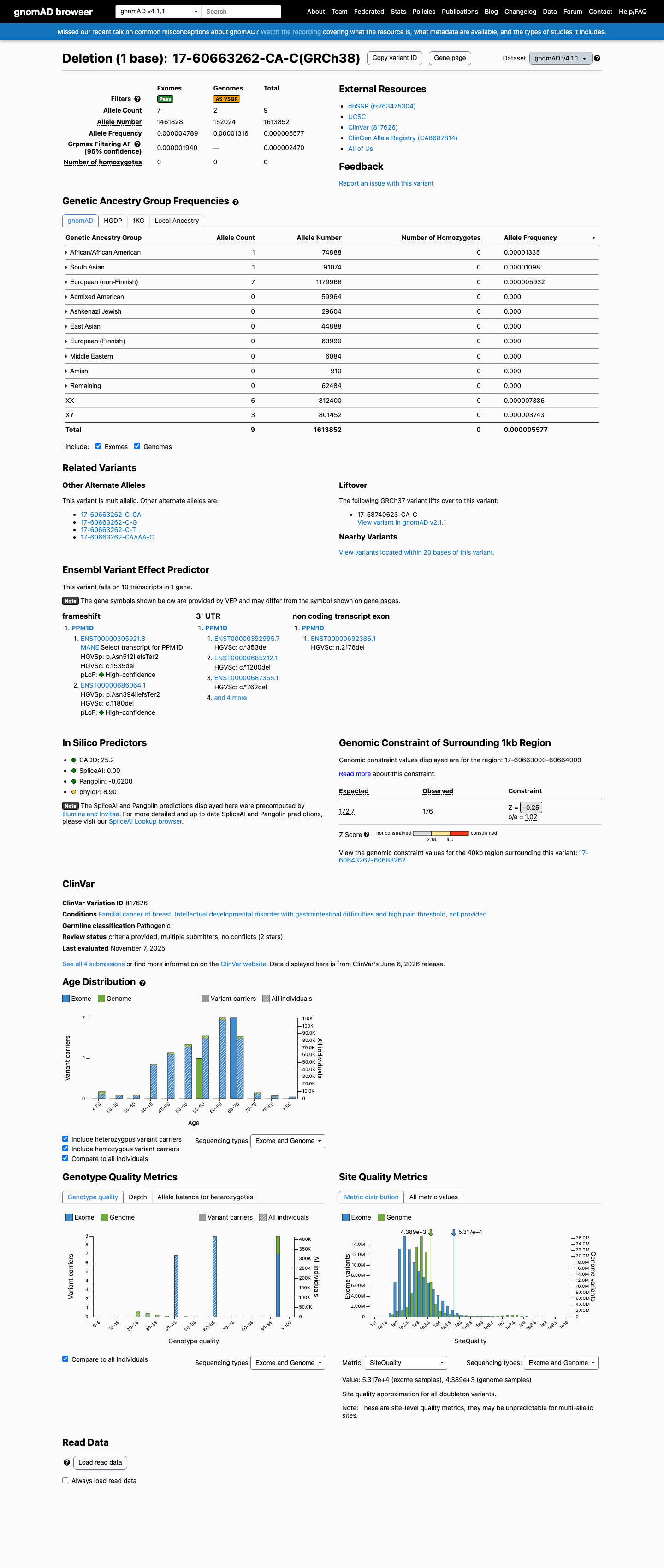 gnomAD v4.1 screenshot