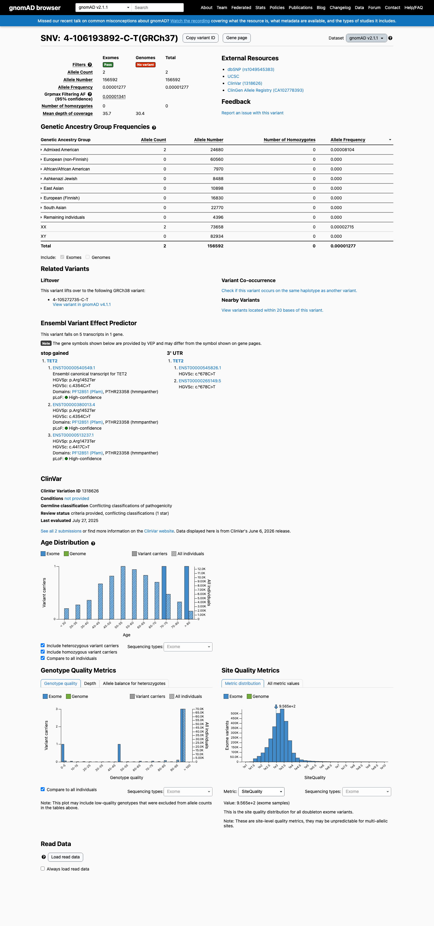 gnomAD v2.1 screenshot