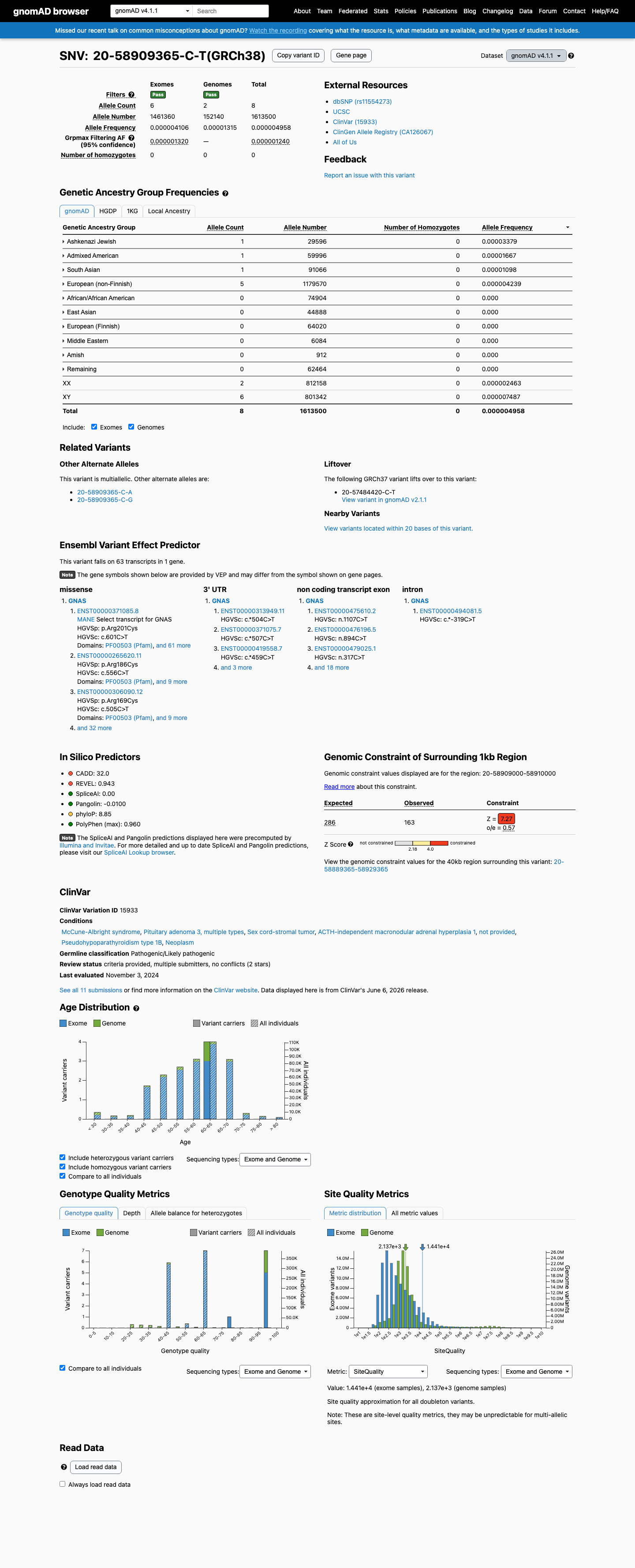 gnomAD v4.1 screenshot