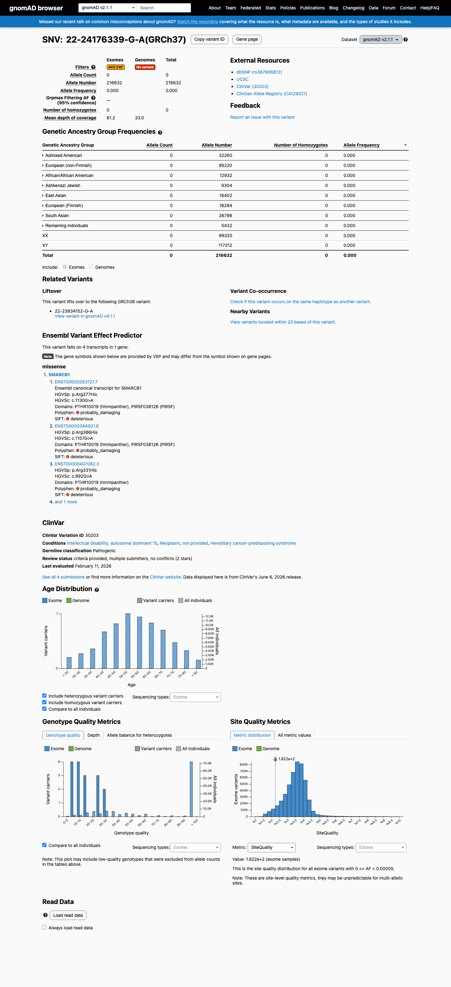 gnomAD v2.1 screenshot