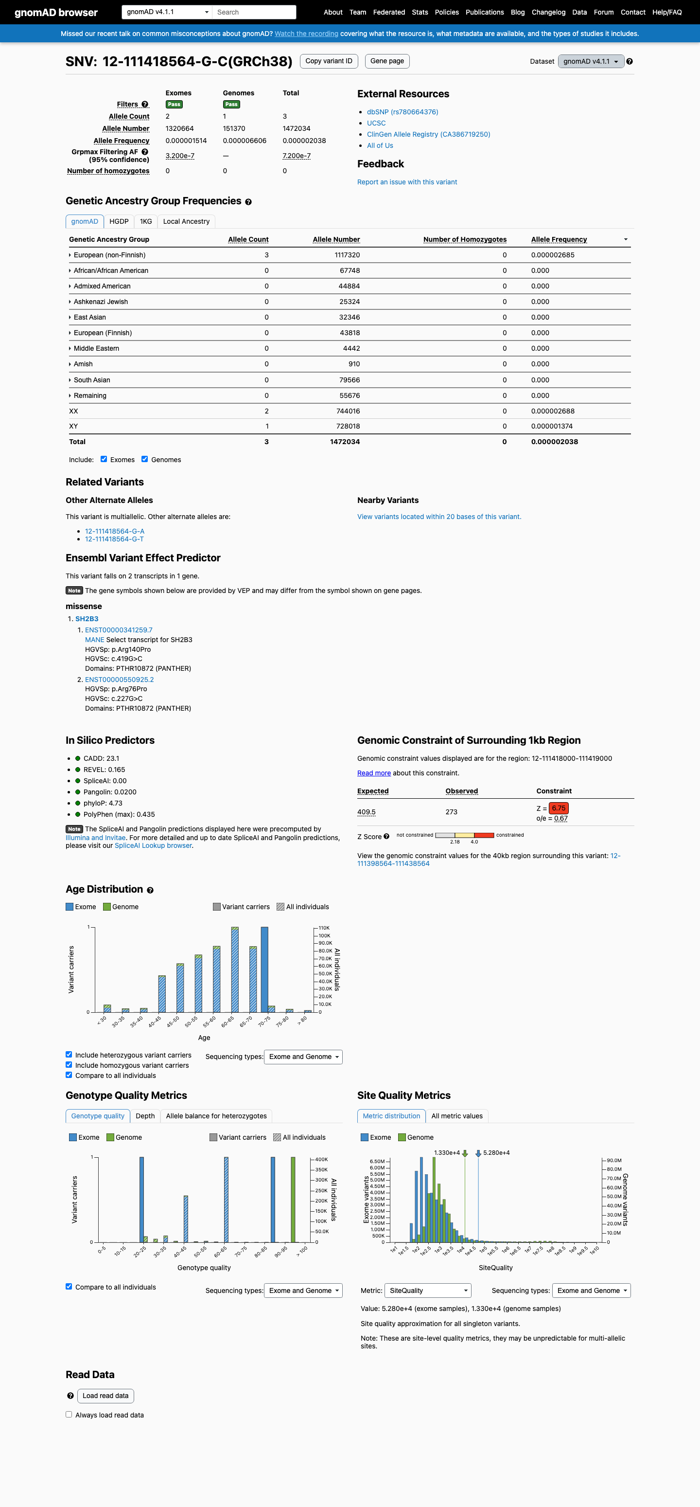 gnomAD v4.1 screenshot
