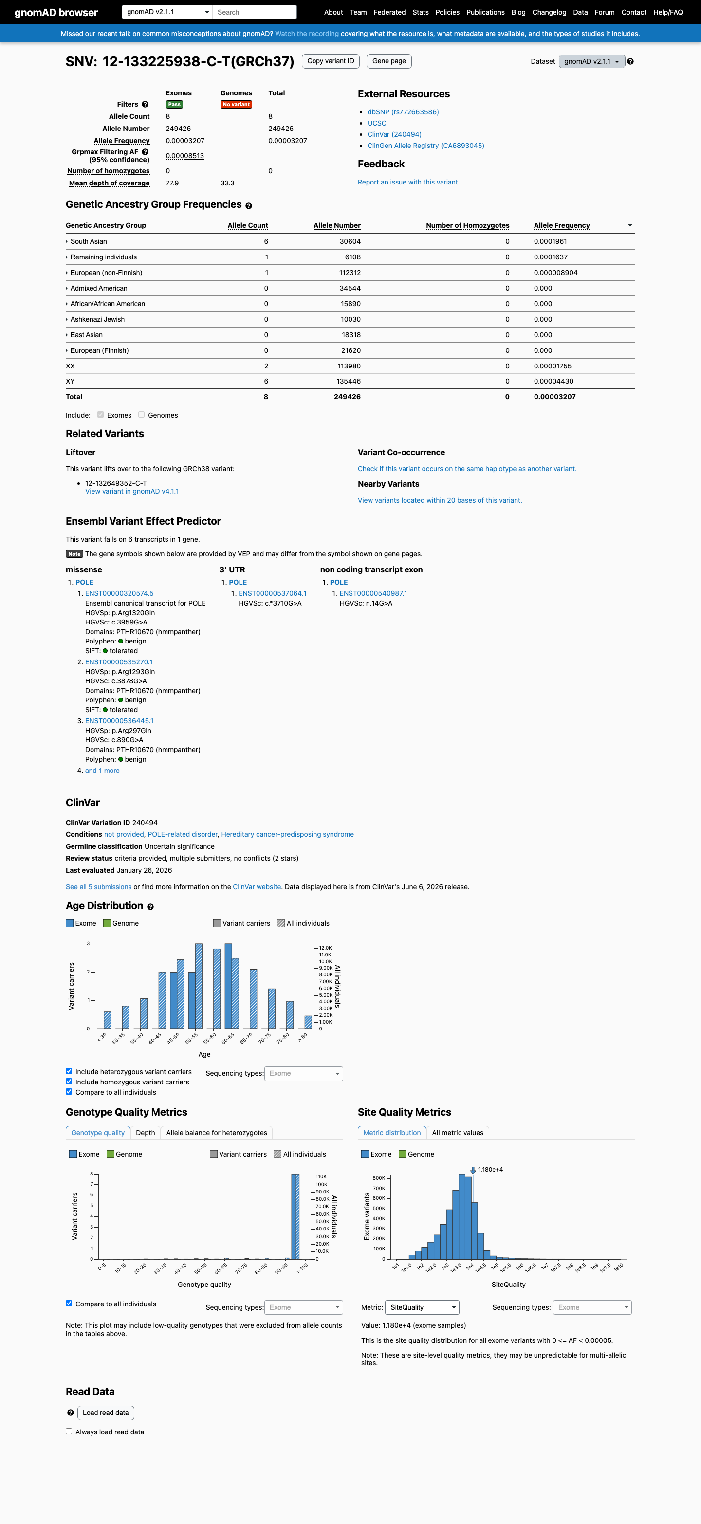 gnomAD v2.1 screenshot