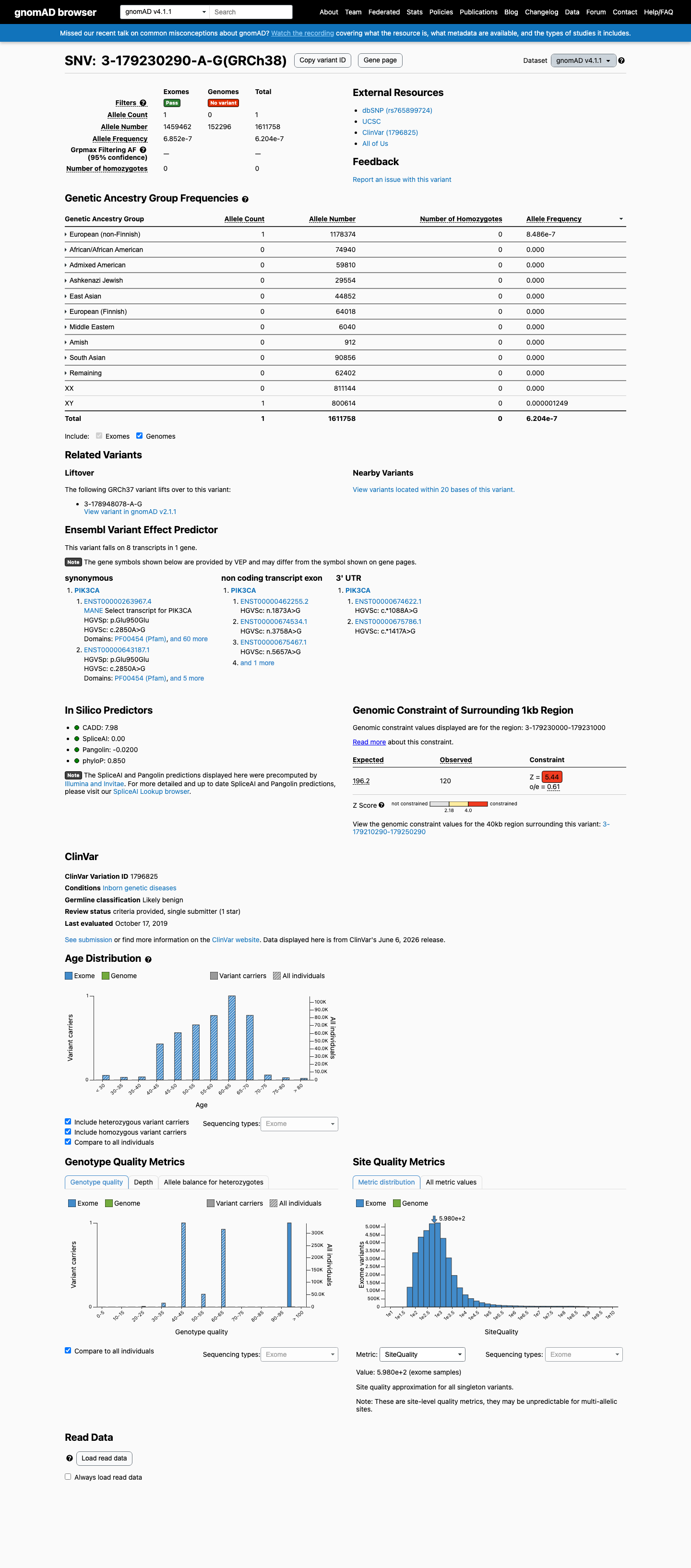 gnomAD v4.1 screenshot