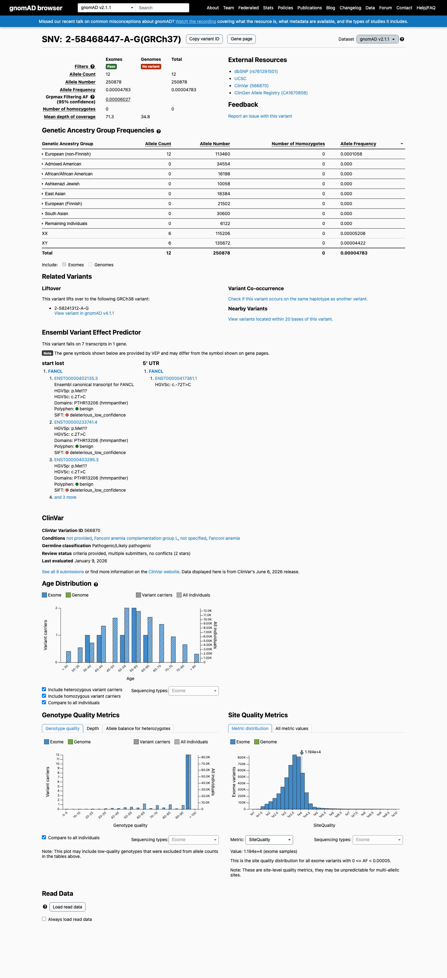 gnomAD v2.1 screenshot
