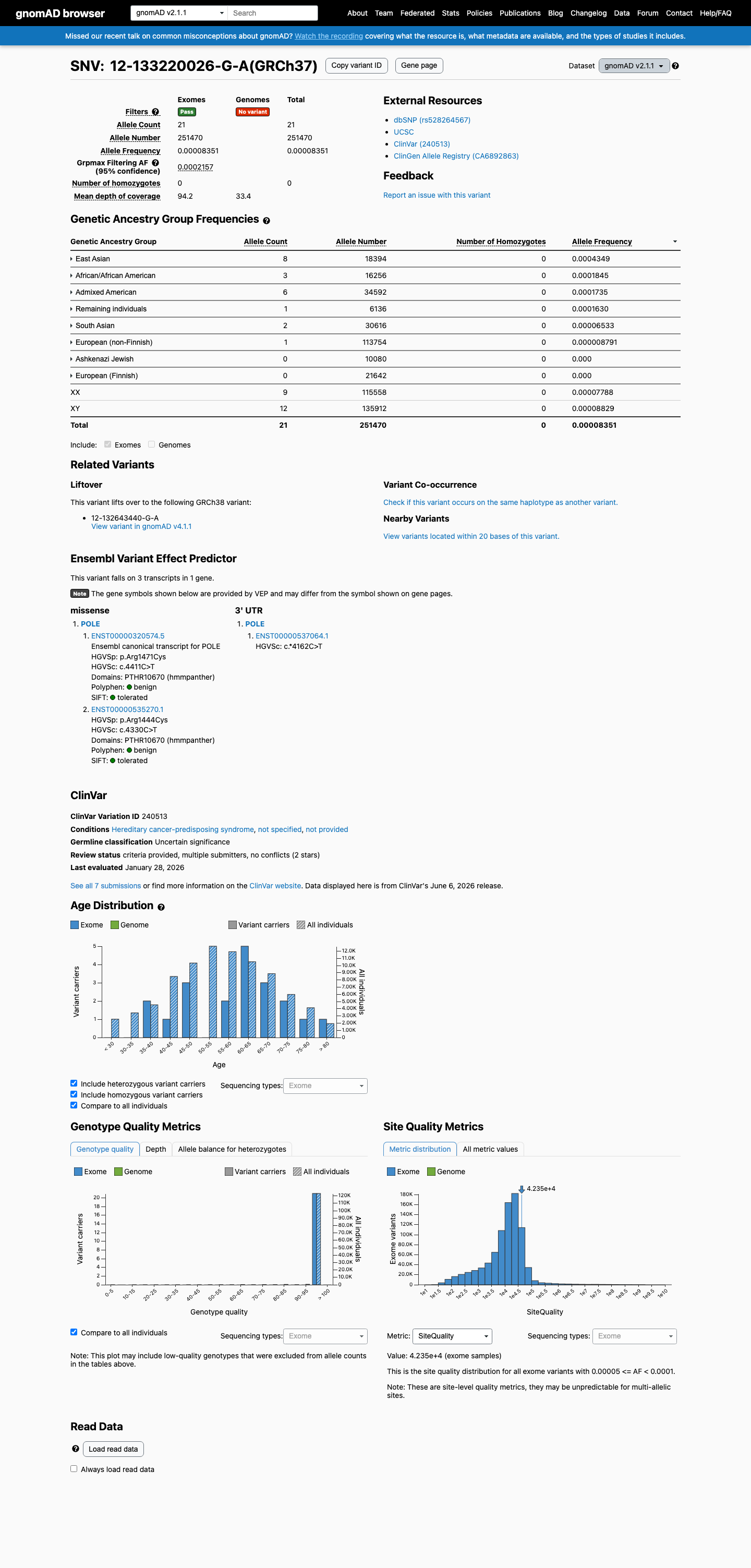 gnomAD v2.1 screenshot