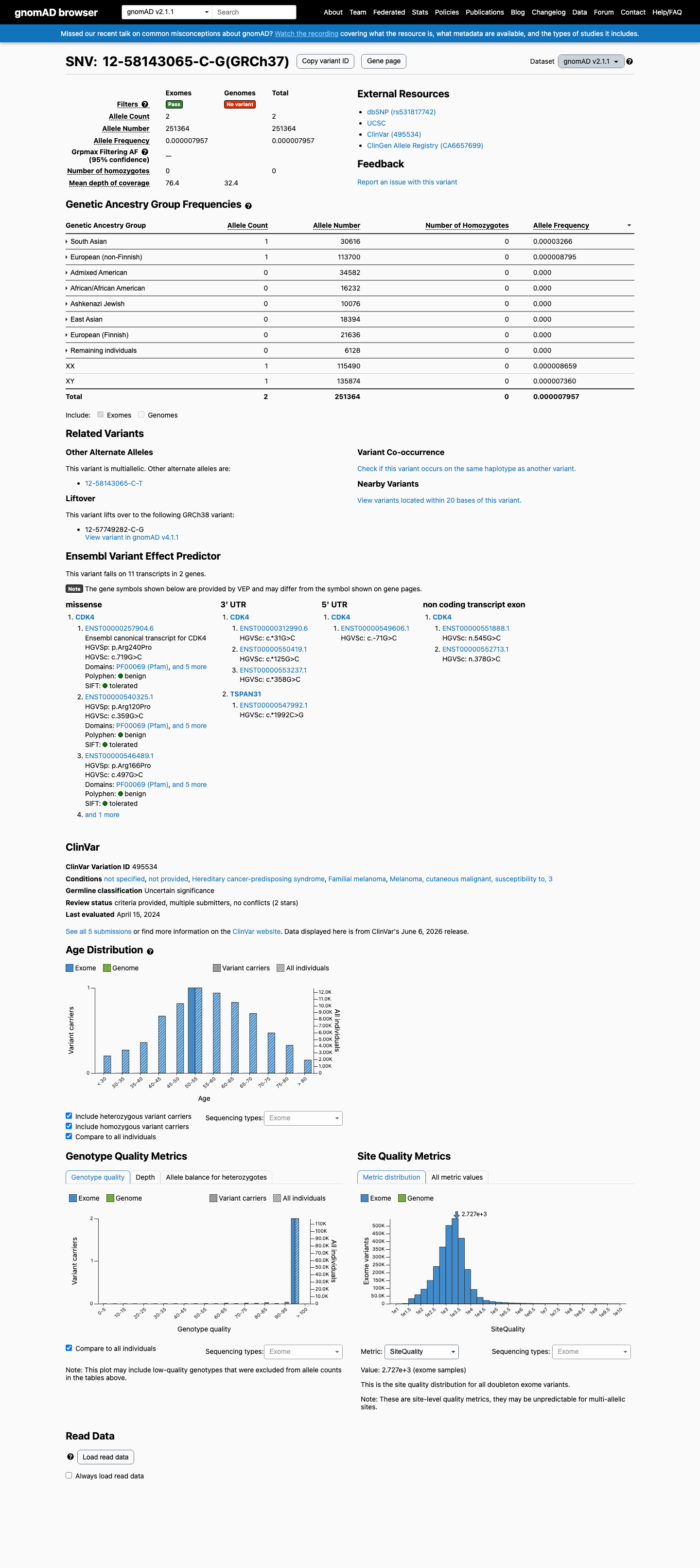 gnomAD v2.1 screenshot