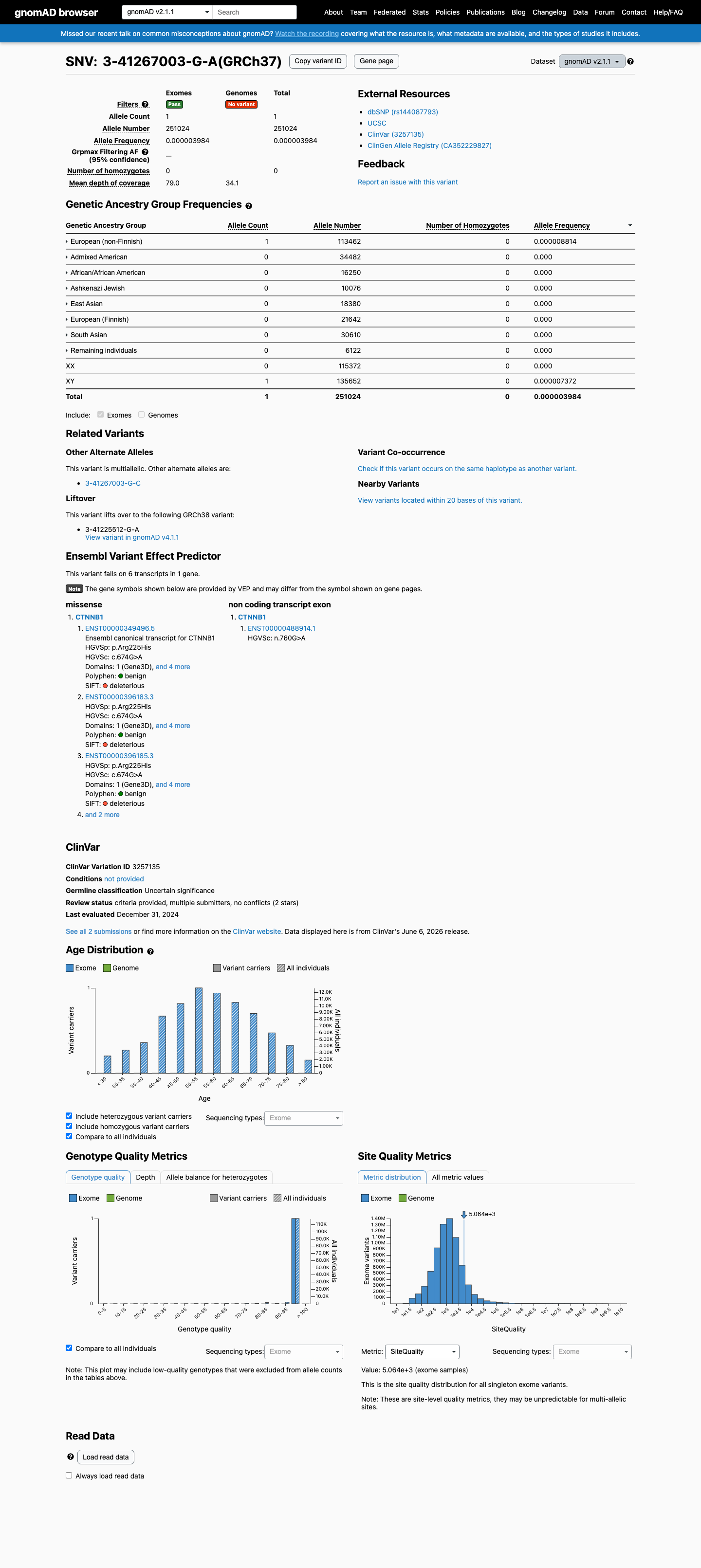 gnomAD v2.1 screenshot