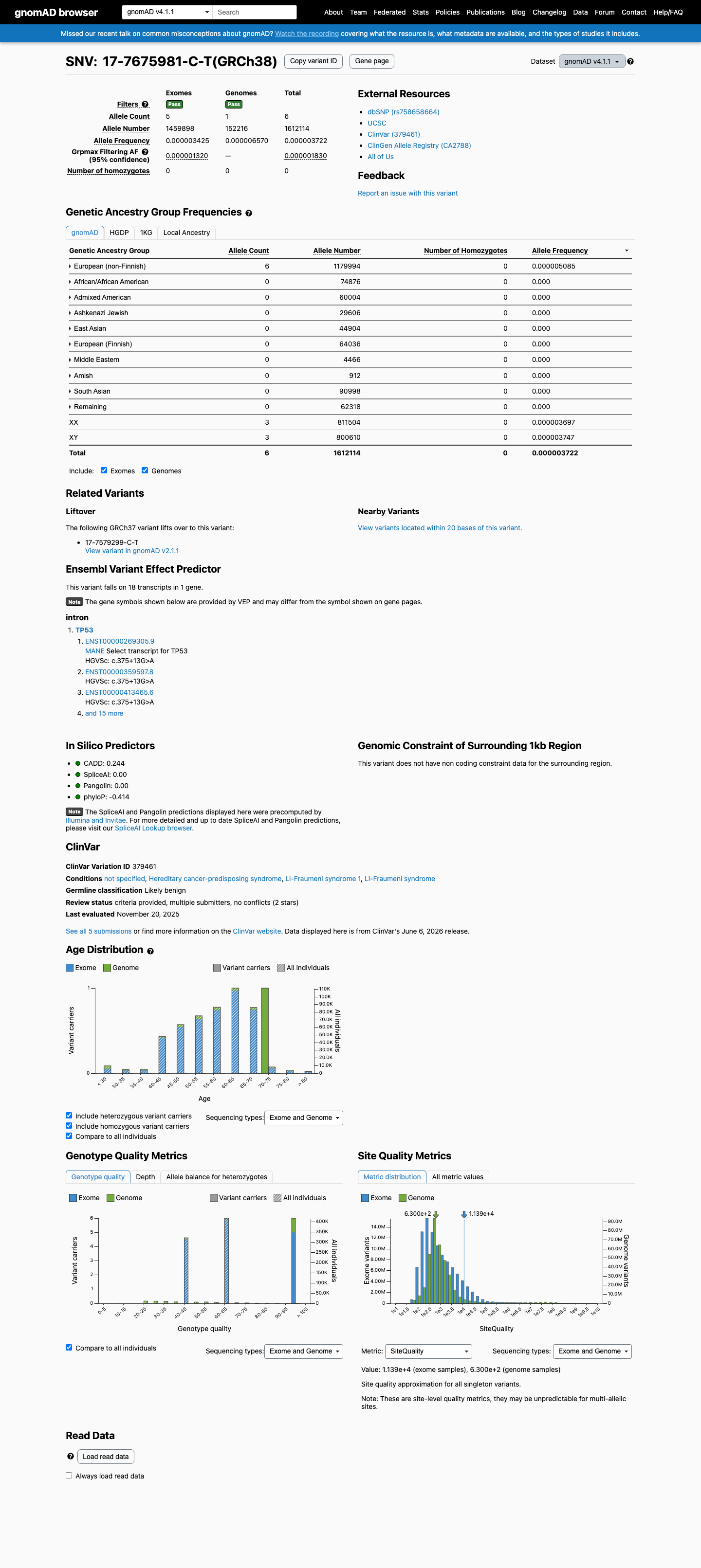 gnomAD v4.1 screenshot