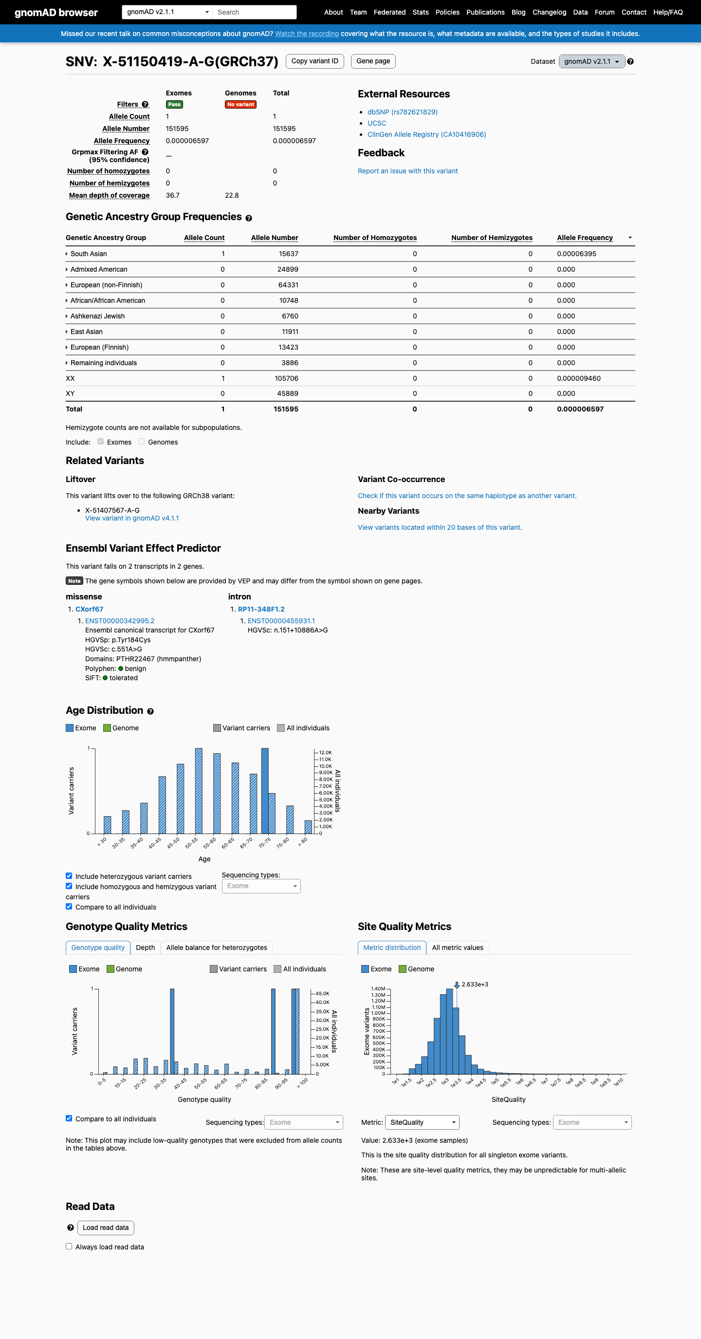 gnomAD v2.1 screenshot