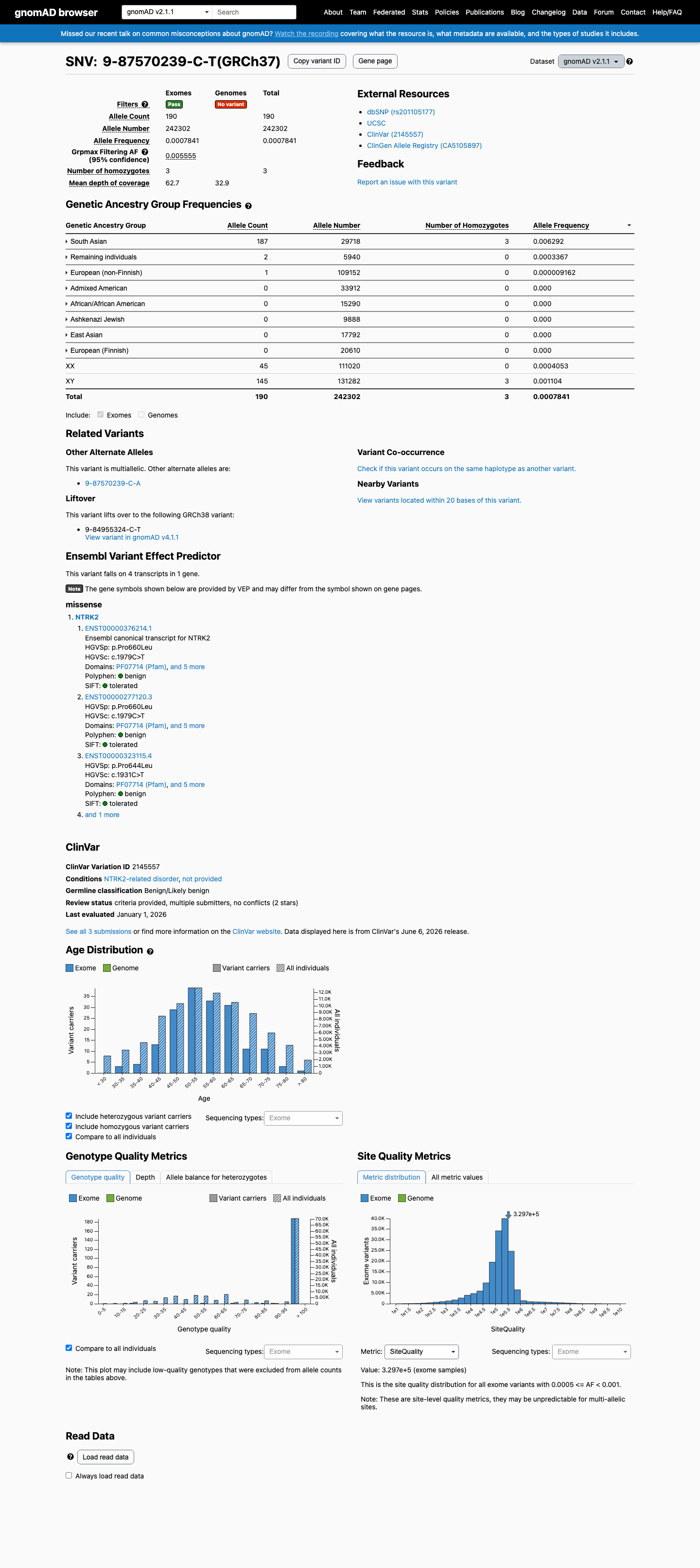 gnomAD v2.1 screenshot