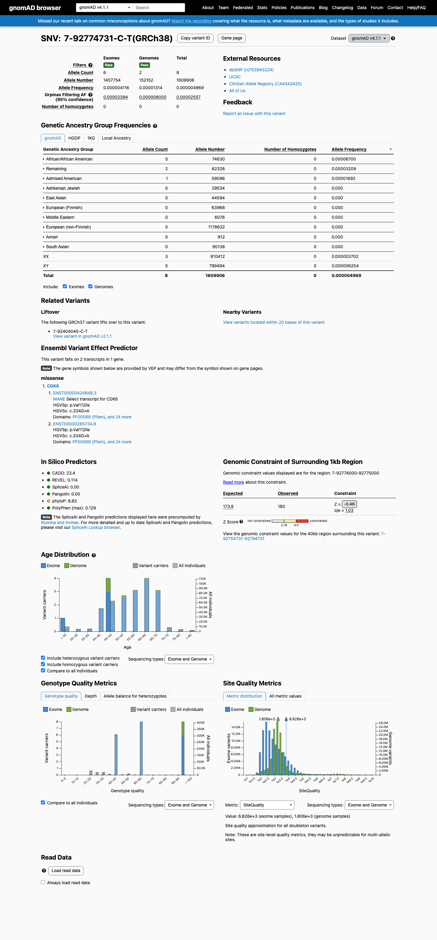 gnomAD v4.1 screenshot