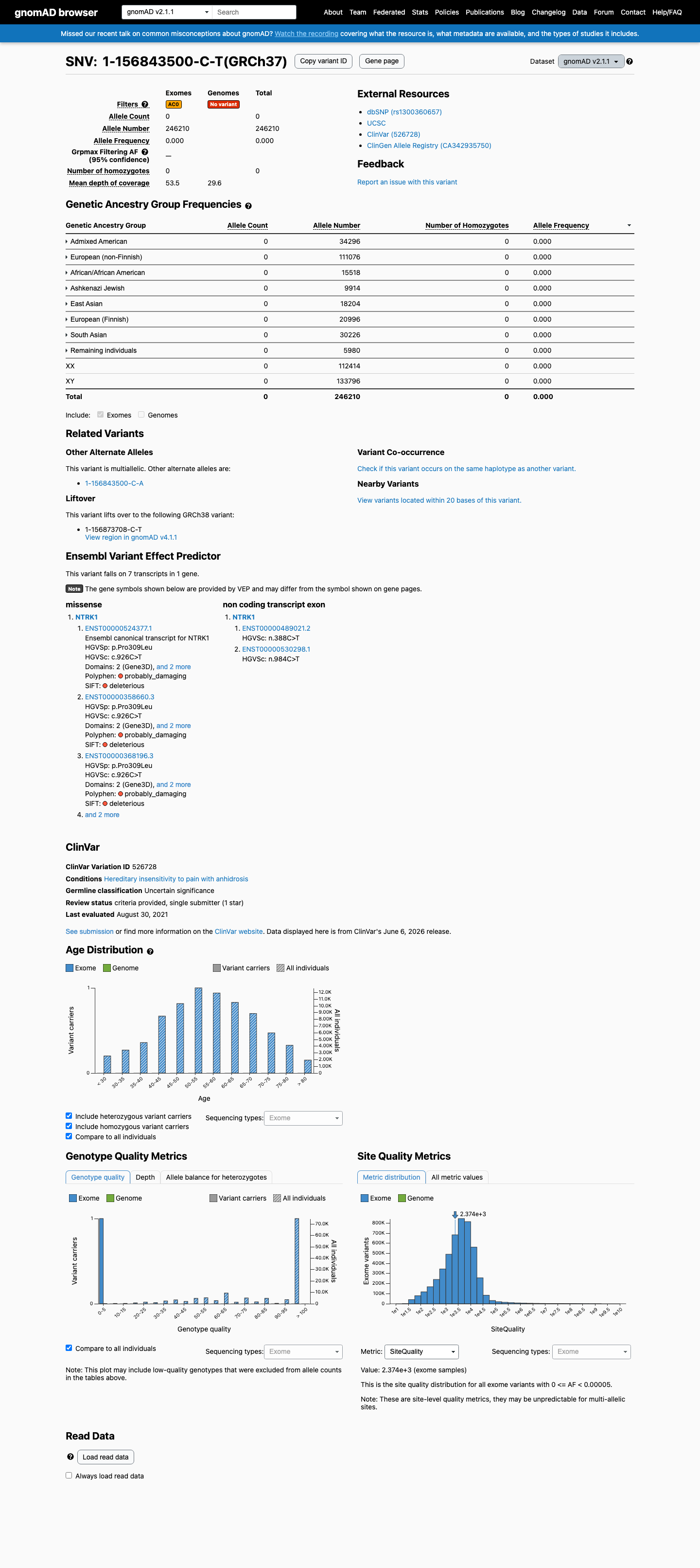 gnomAD v2.1 screenshot