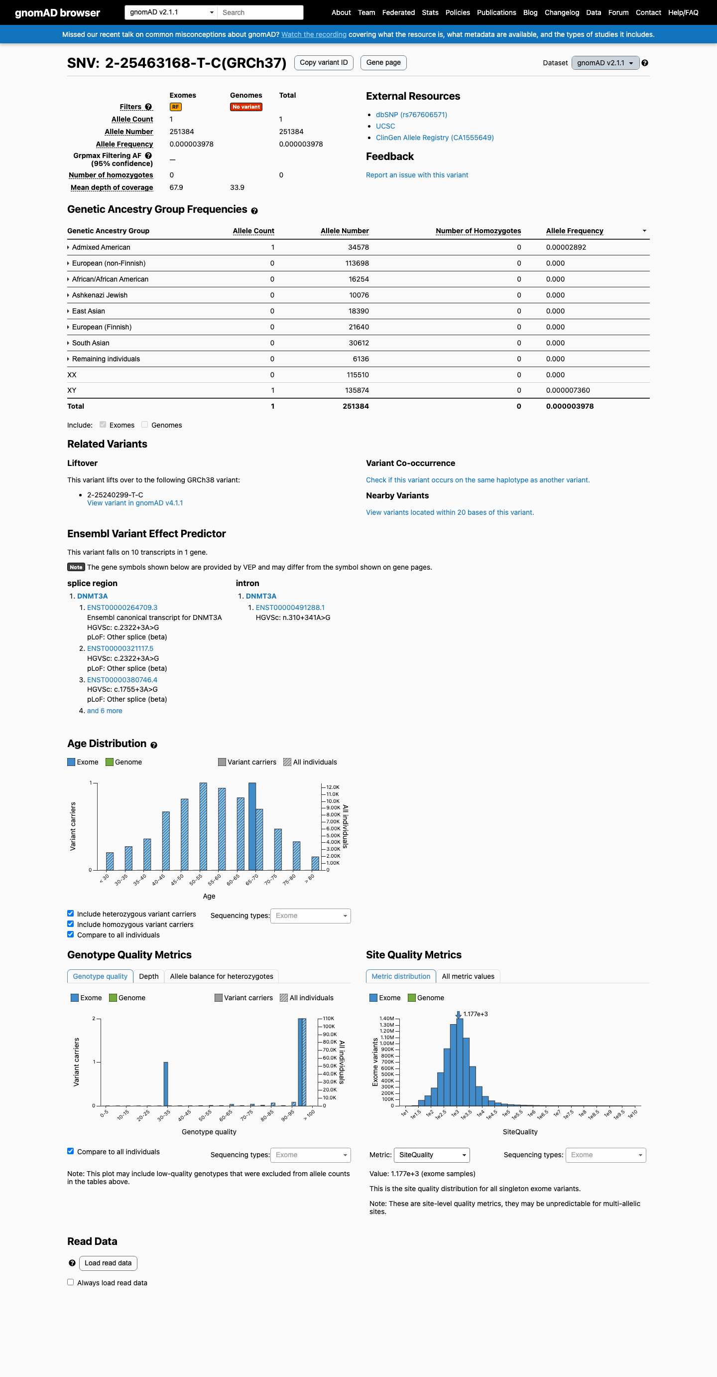 gnomAD v2.1 screenshot