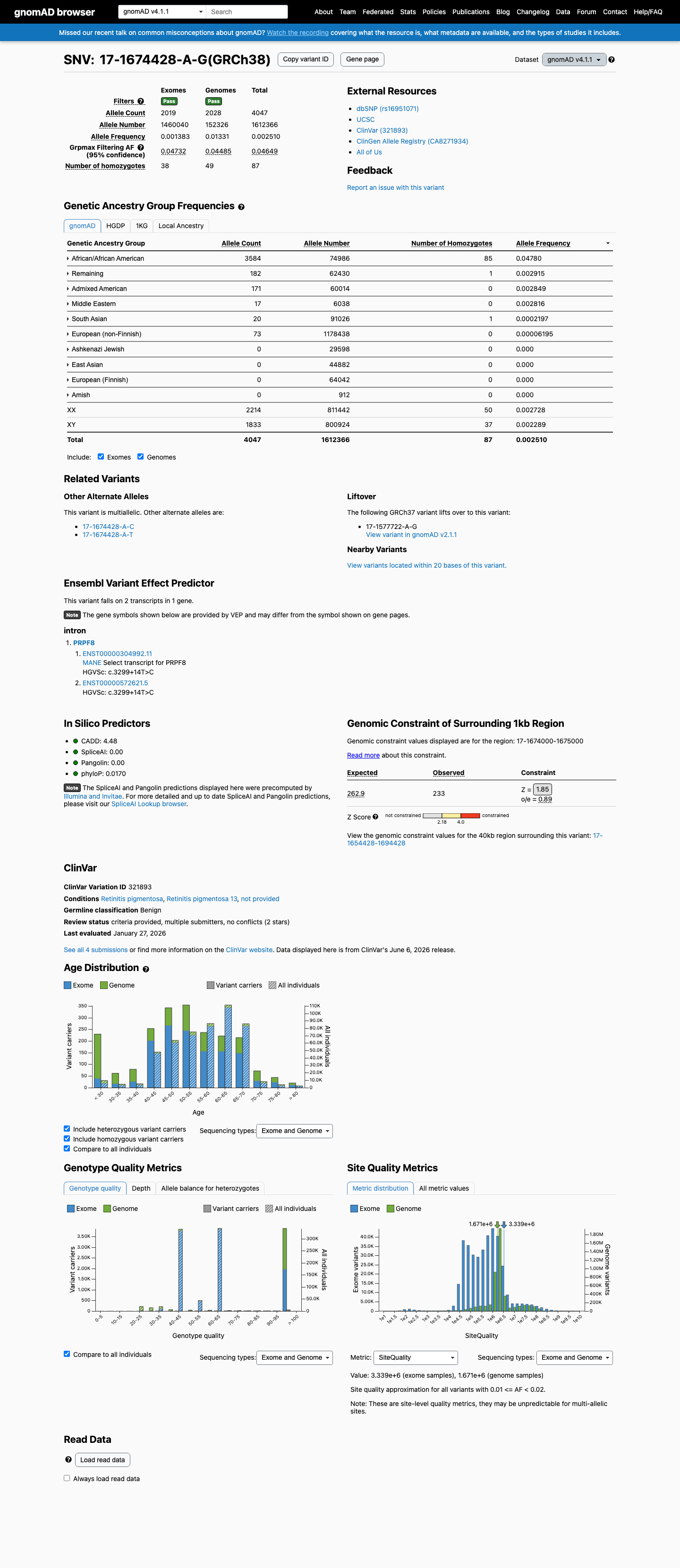 gnomAD v4.1 screenshot