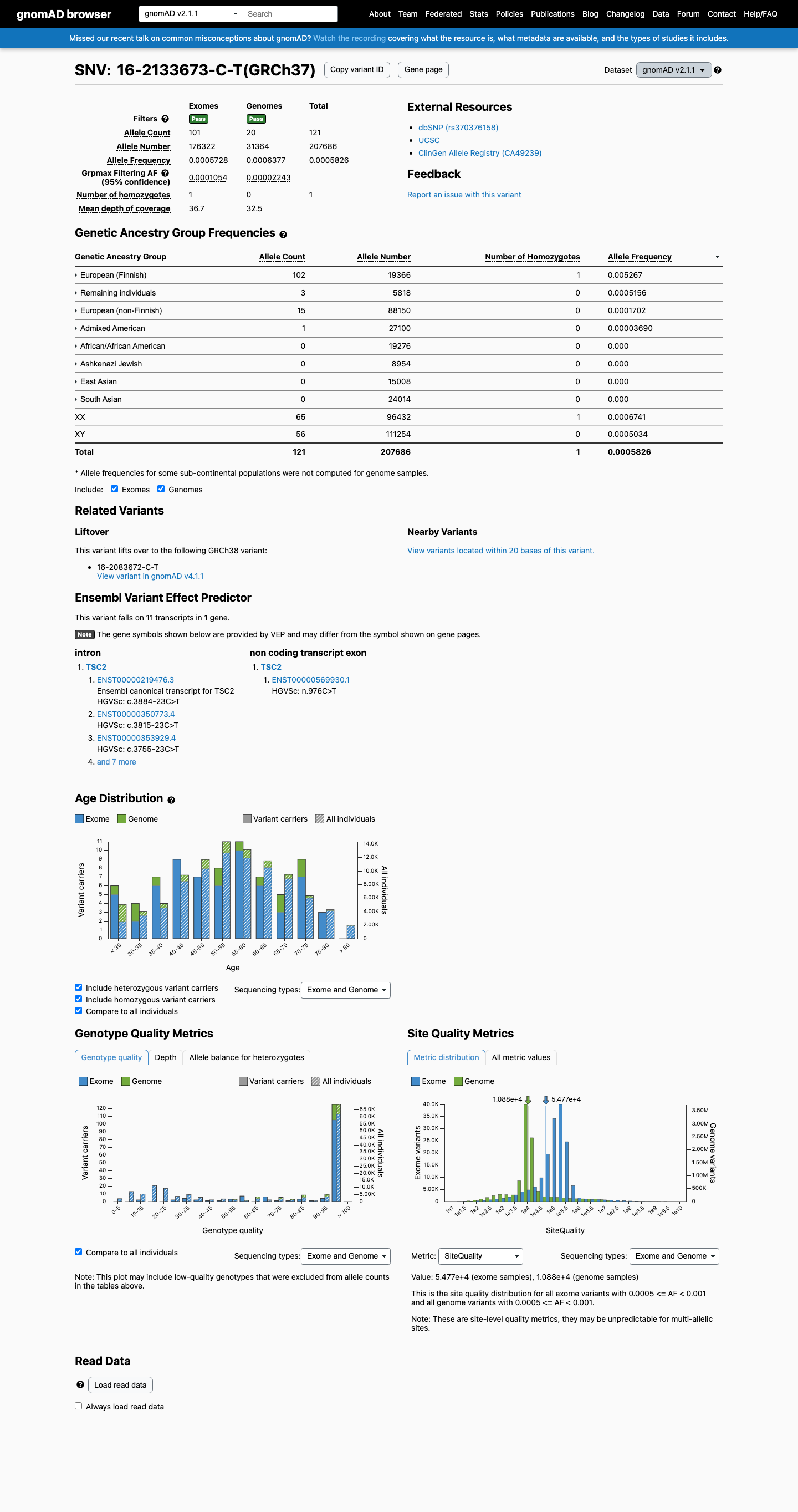 gnomAD v2.1 screenshot