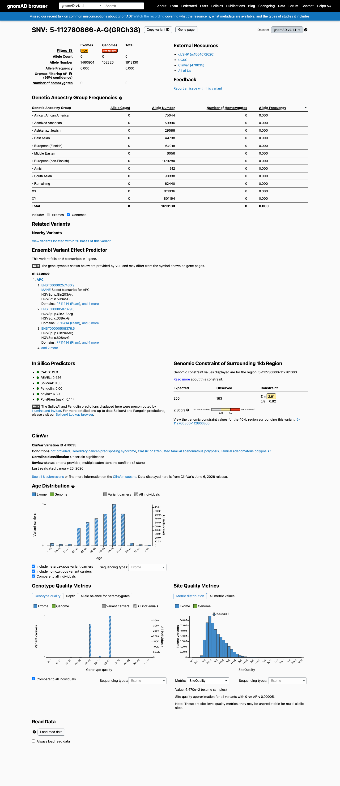 gnomAD v4.1 screenshot