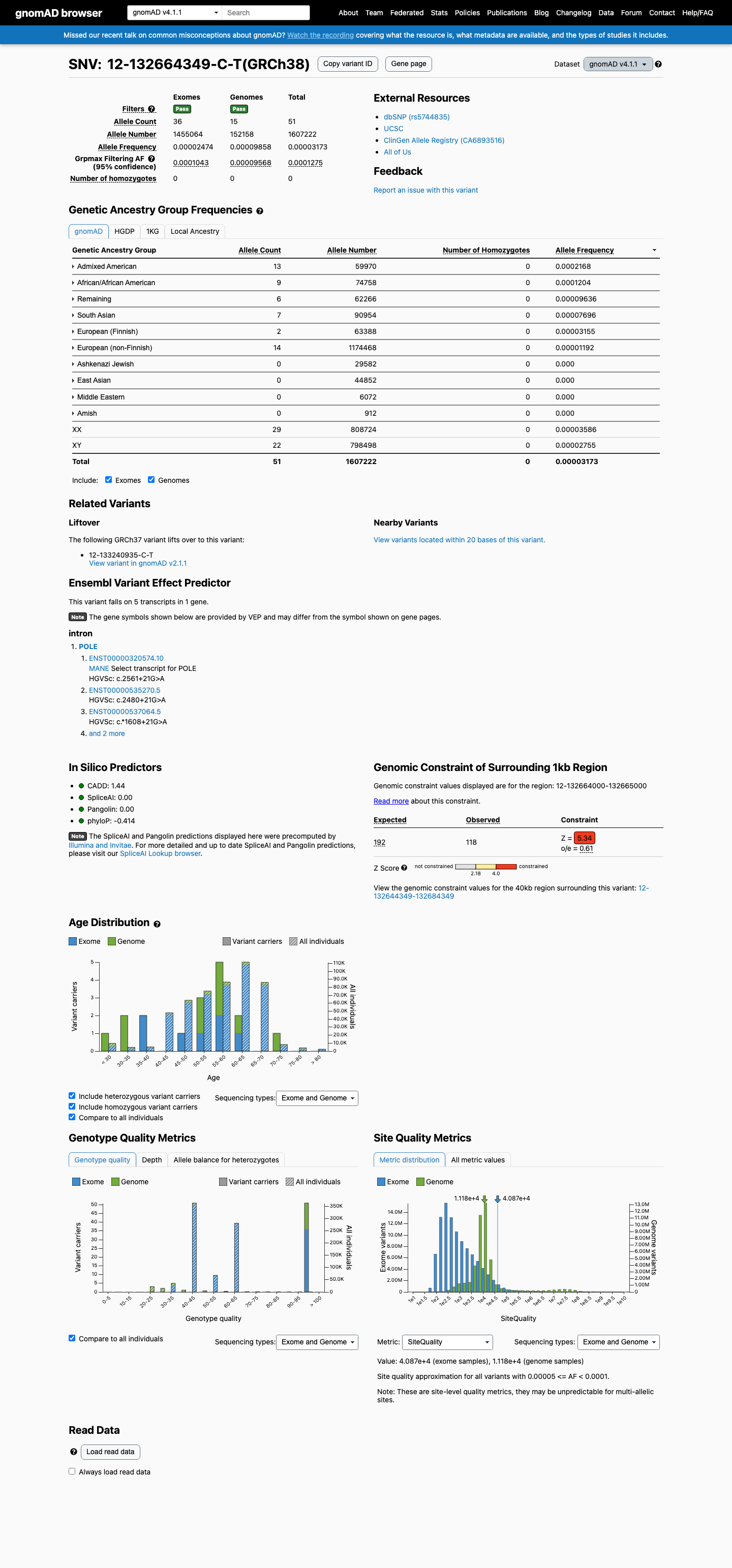 gnomAD v4.1 screenshot