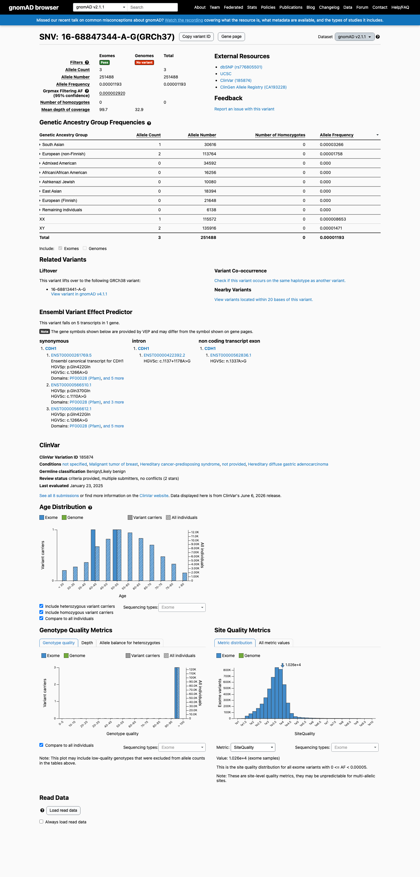 gnomAD v2.1 screenshot