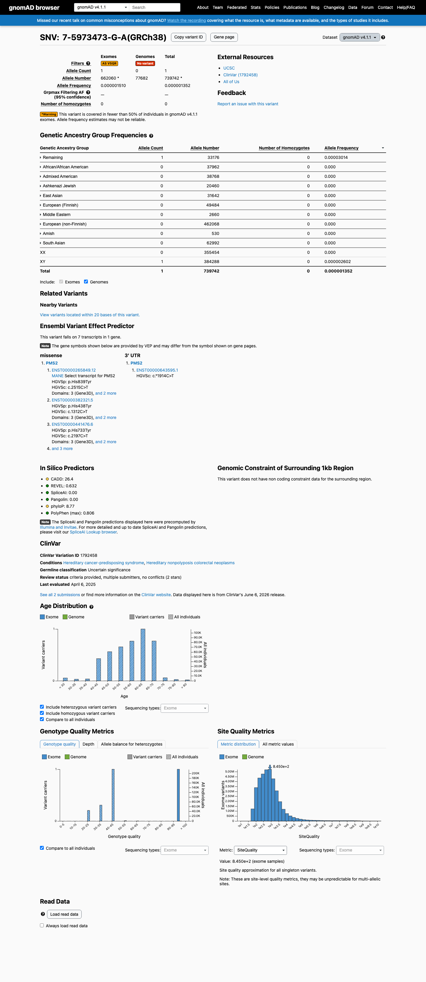 gnomAD v4.1 screenshot