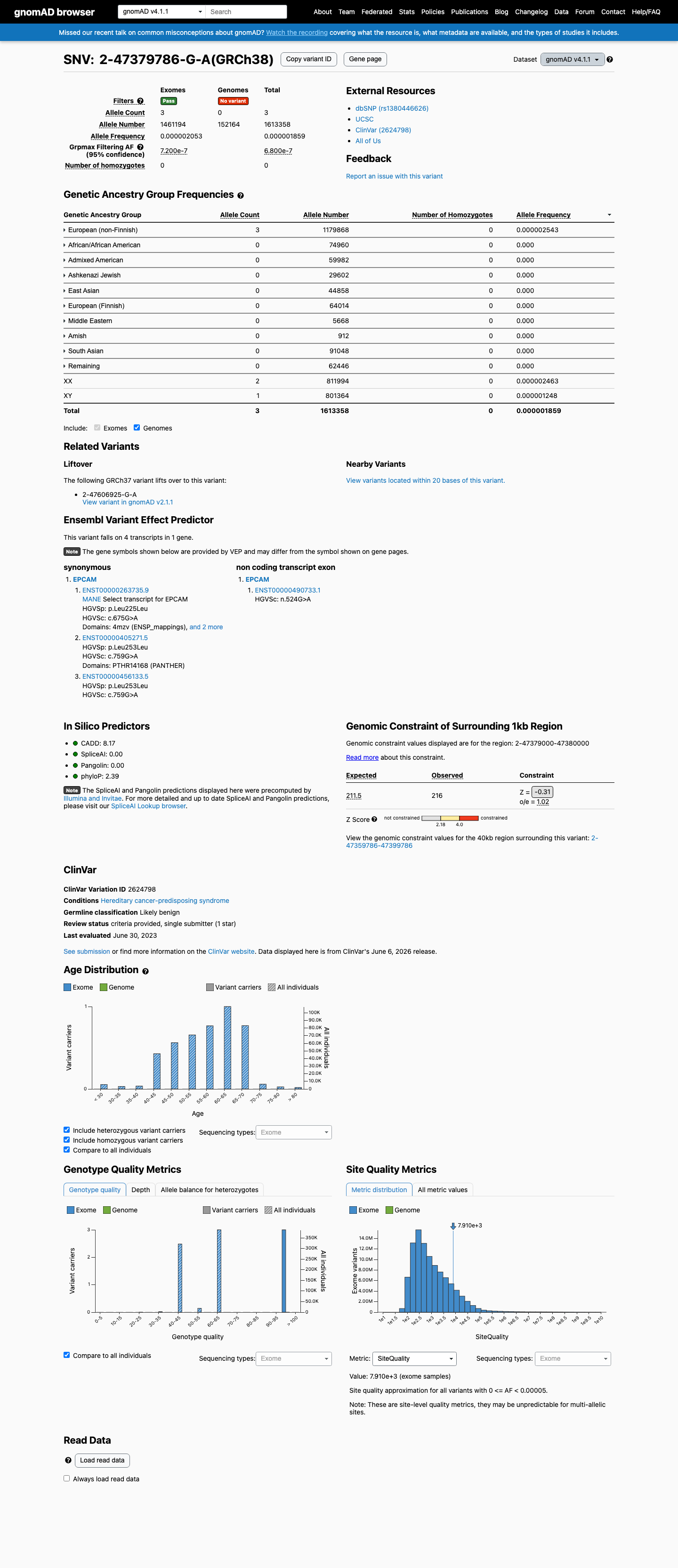 gnomAD v4.1 screenshot