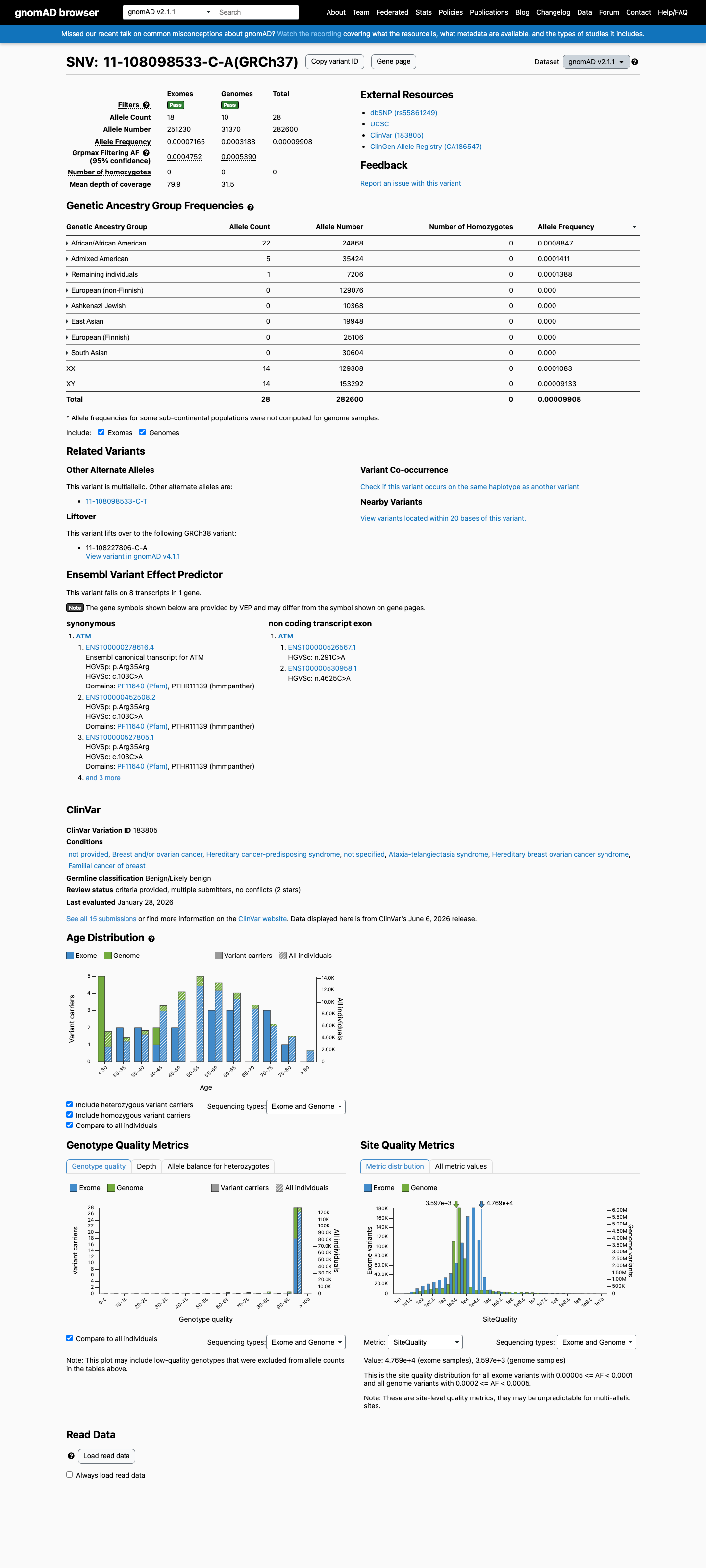 gnomAD v2.1 screenshot