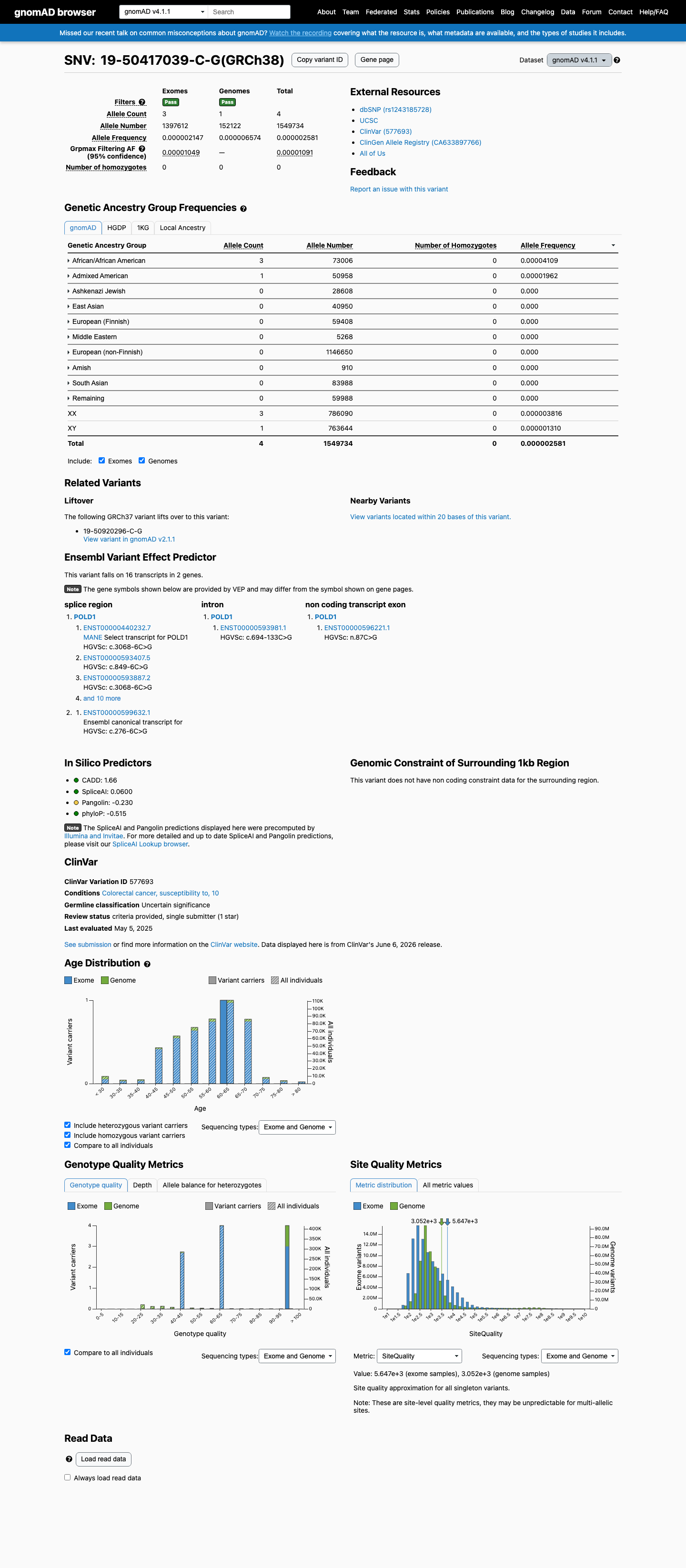 gnomAD v4.1 screenshot