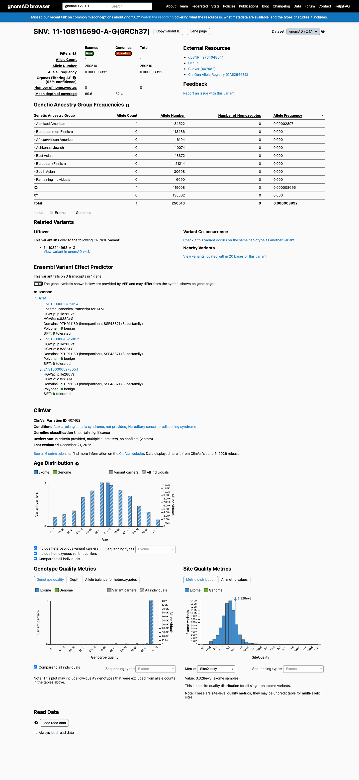 gnomAD v2.1 screenshot
