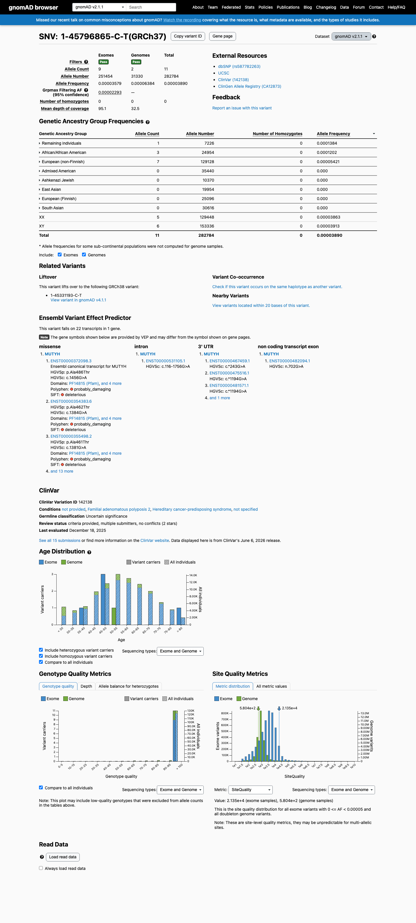 gnomAD v2.1 screenshot
