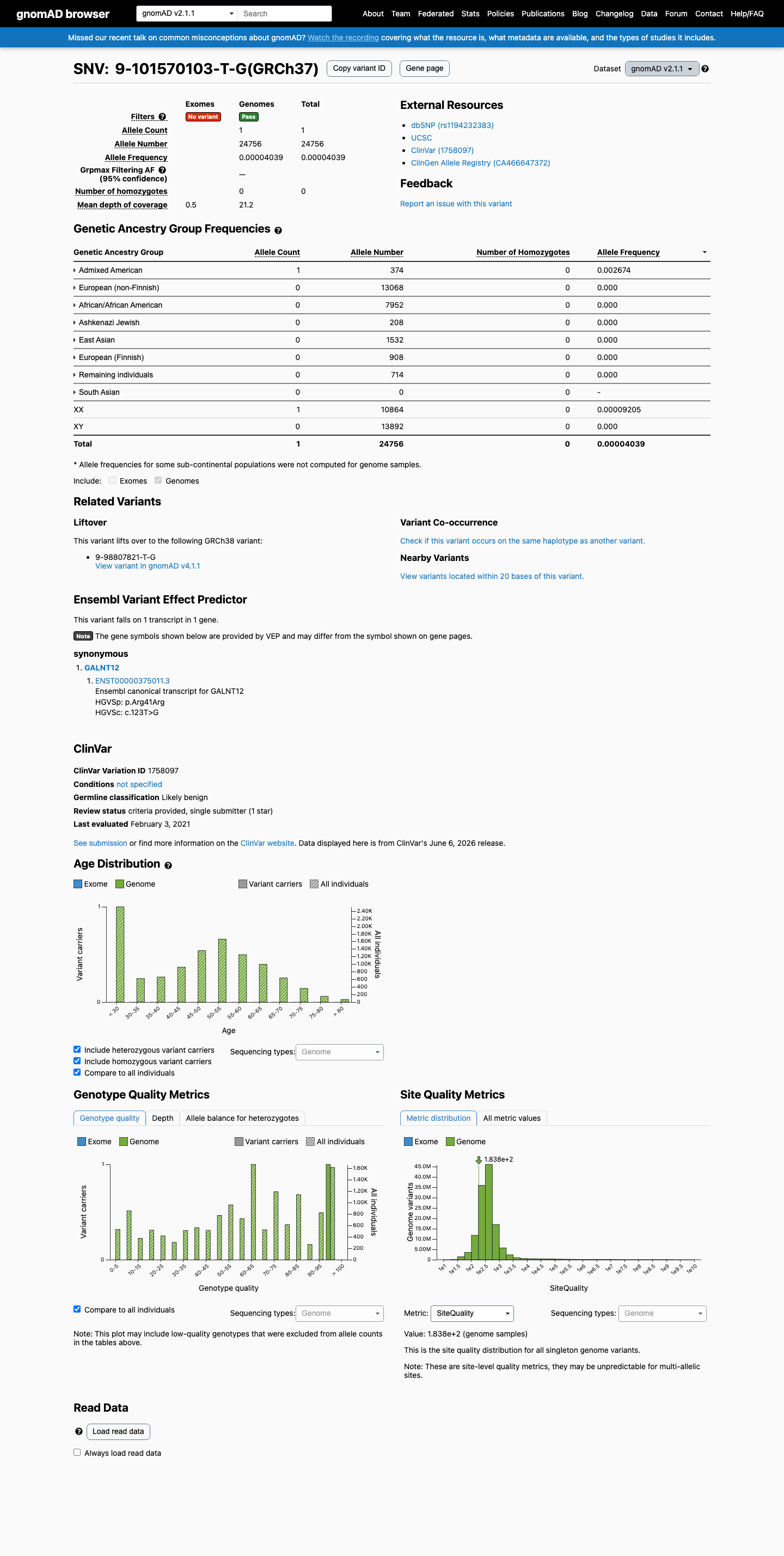 gnomAD v2.1 screenshot