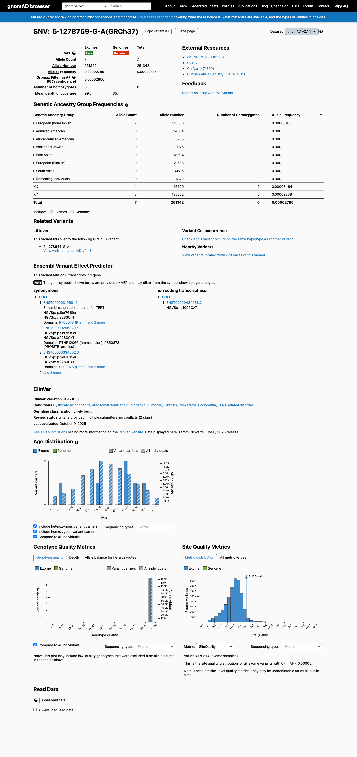 gnomAD v2.1 screenshot
