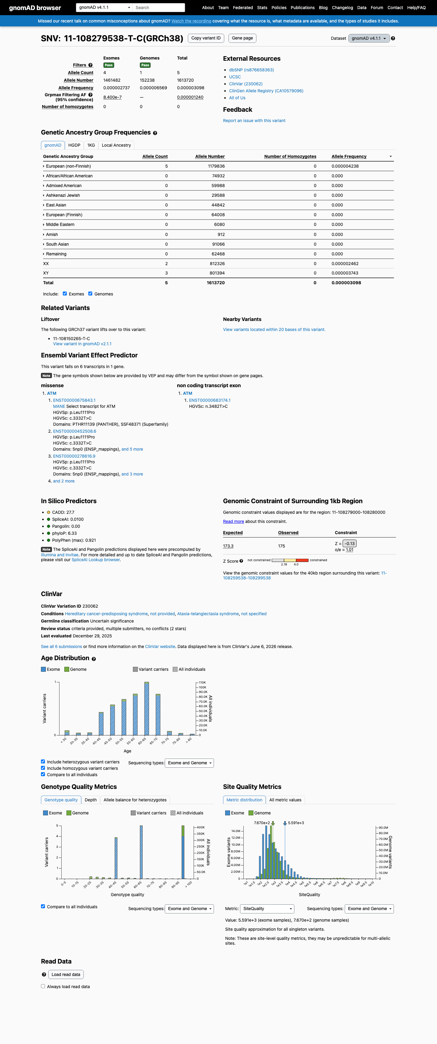 gnomAD v4.1 screenshot