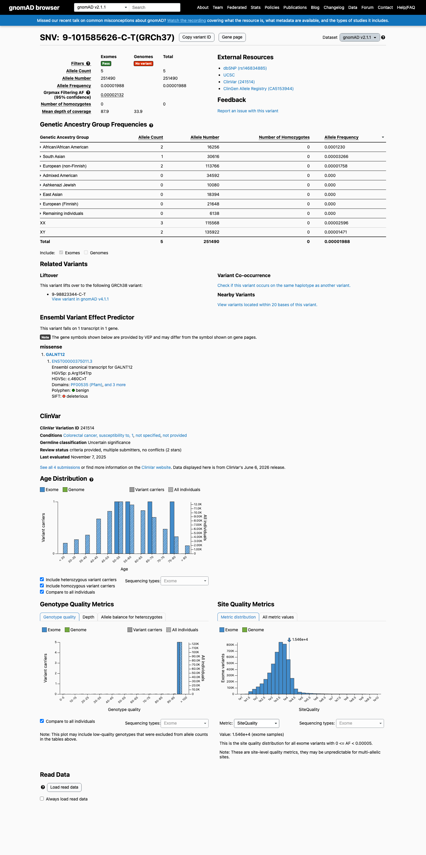 gnomAD v2.1 screenshot