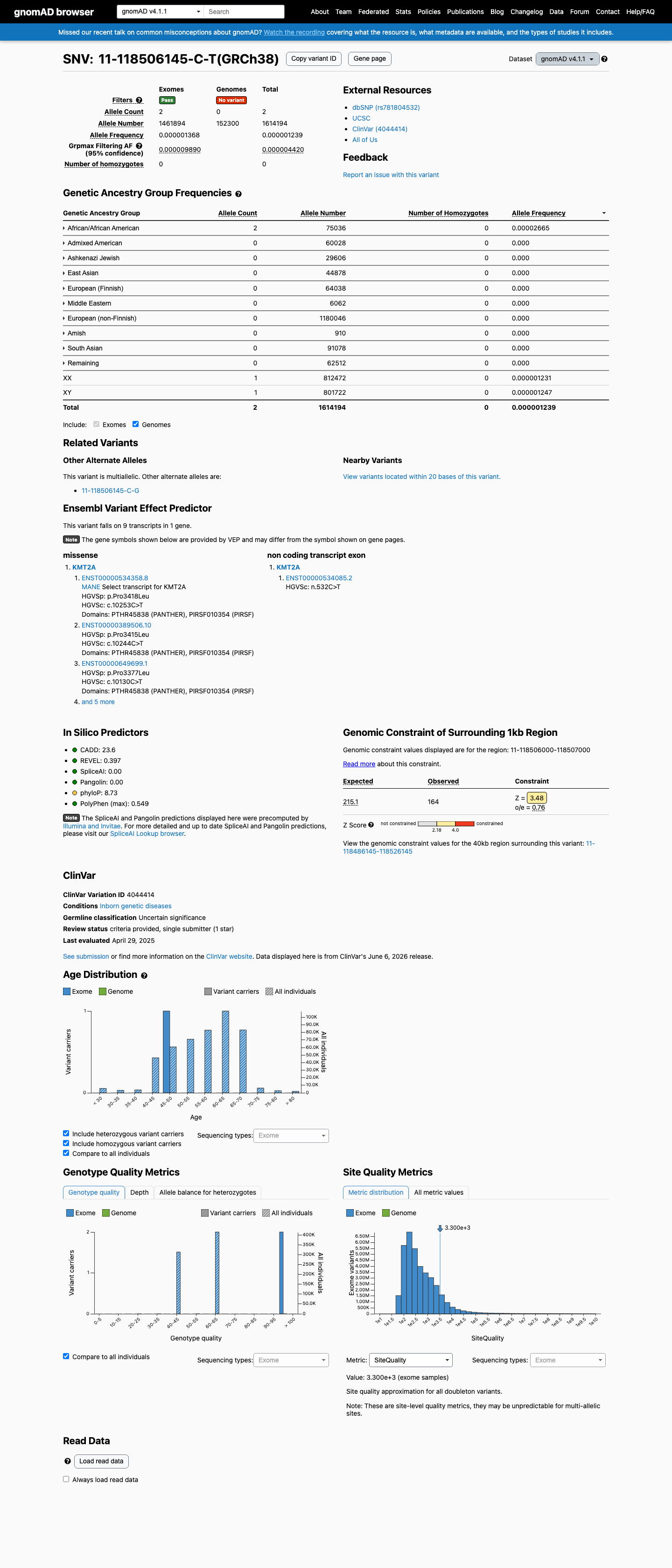 gnomAD v4.1 screenshot