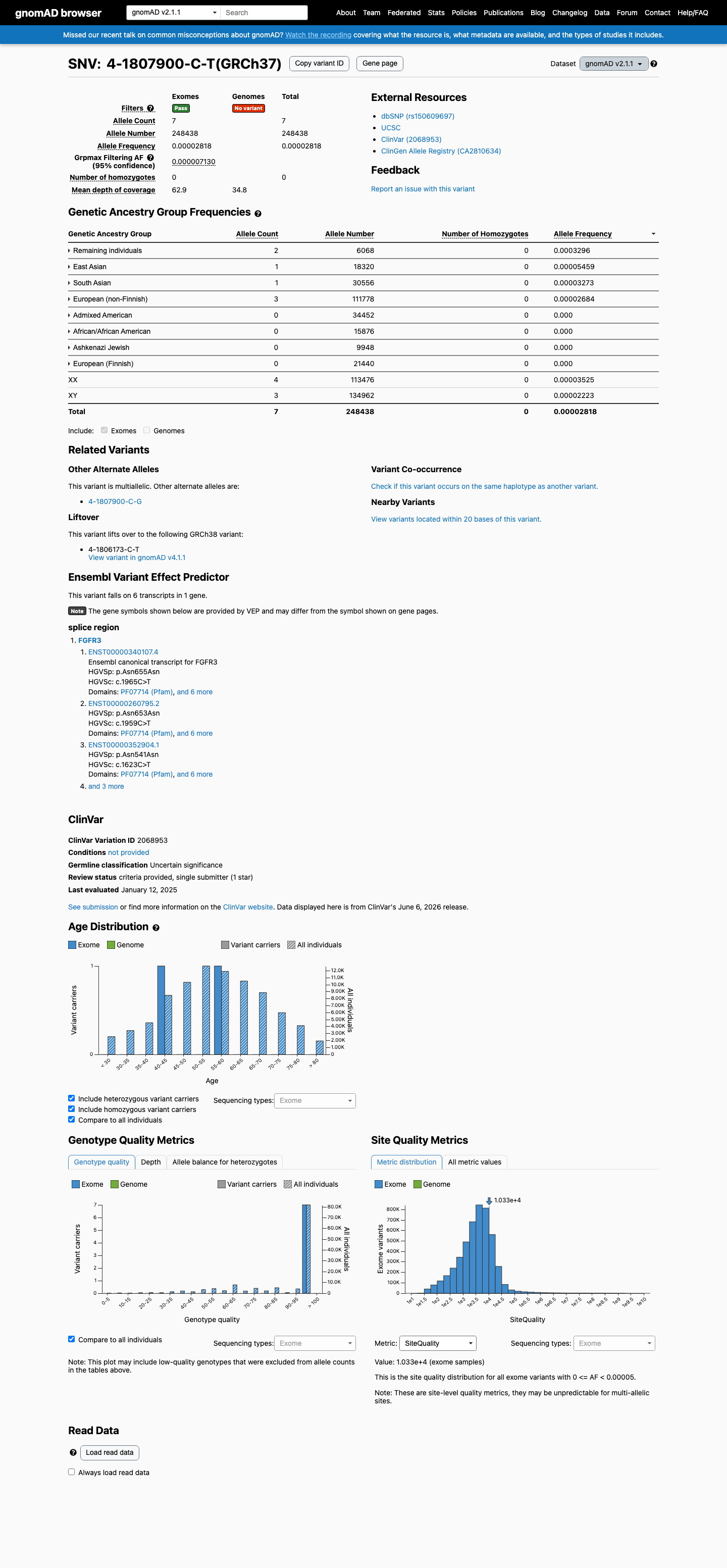 gnomAD v2.1 screenshot