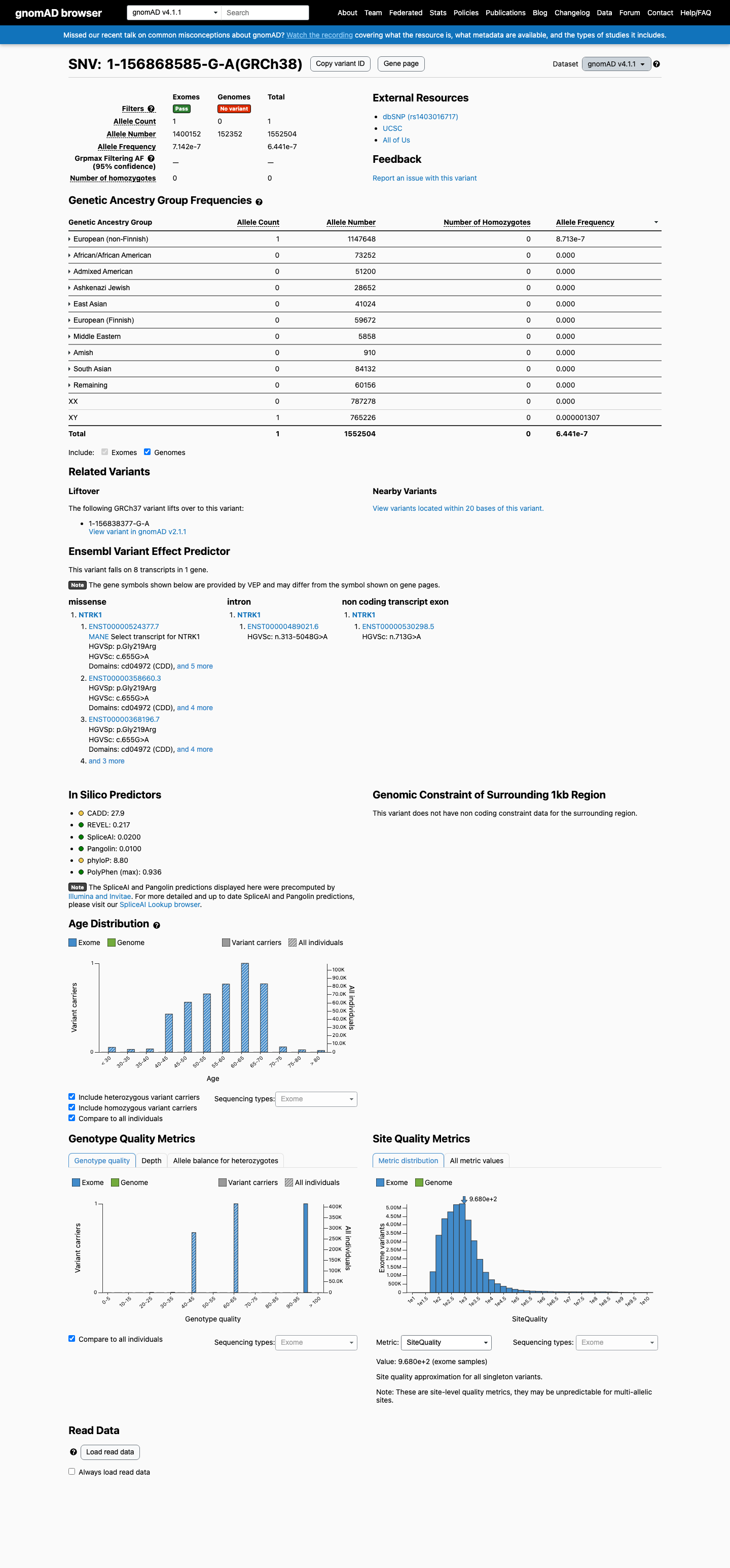 gnomAD v4.1 screenshot